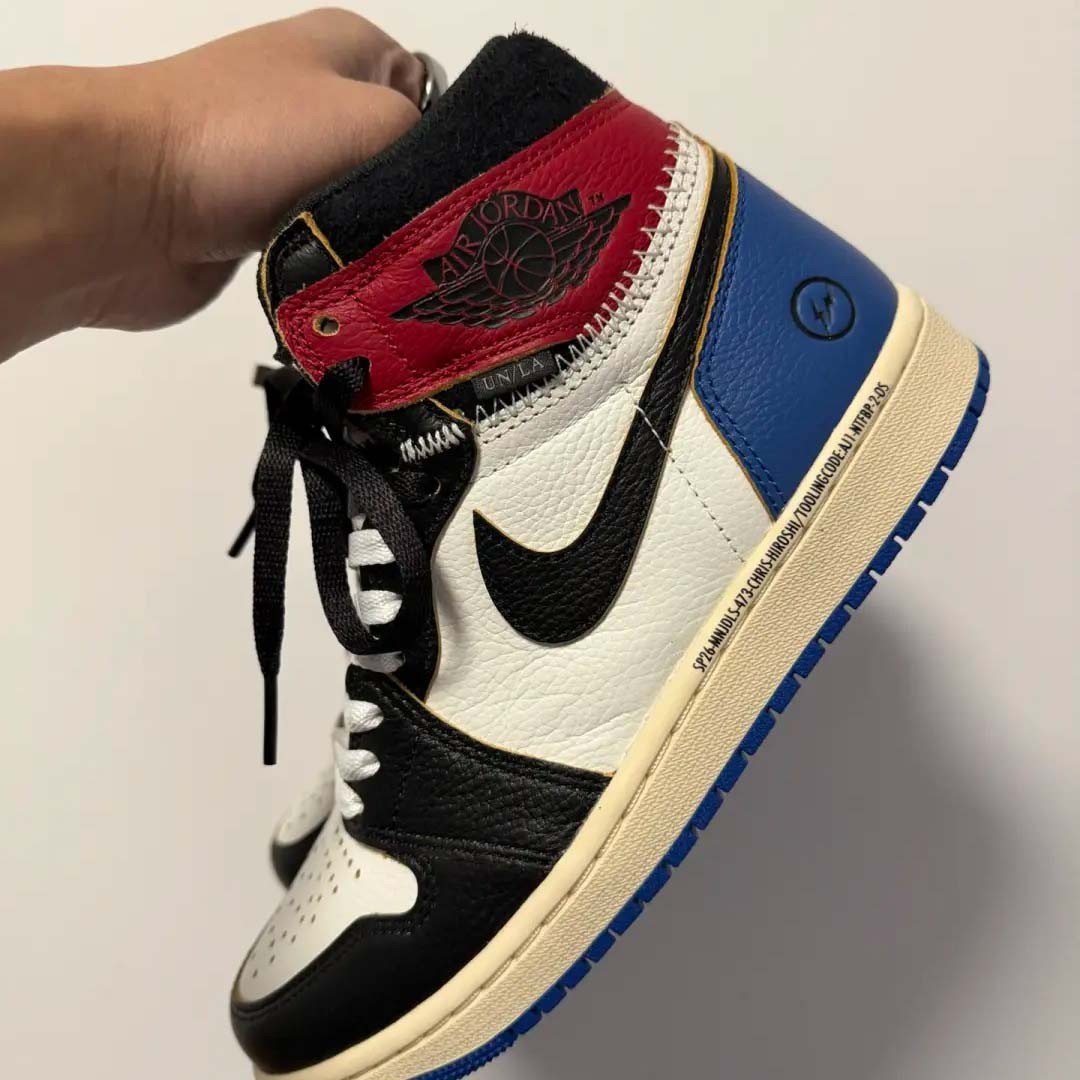 🛒IO7847-002 Varsity Red Union LA Fragment Design Jordan Air Jordan 1 High Men’s