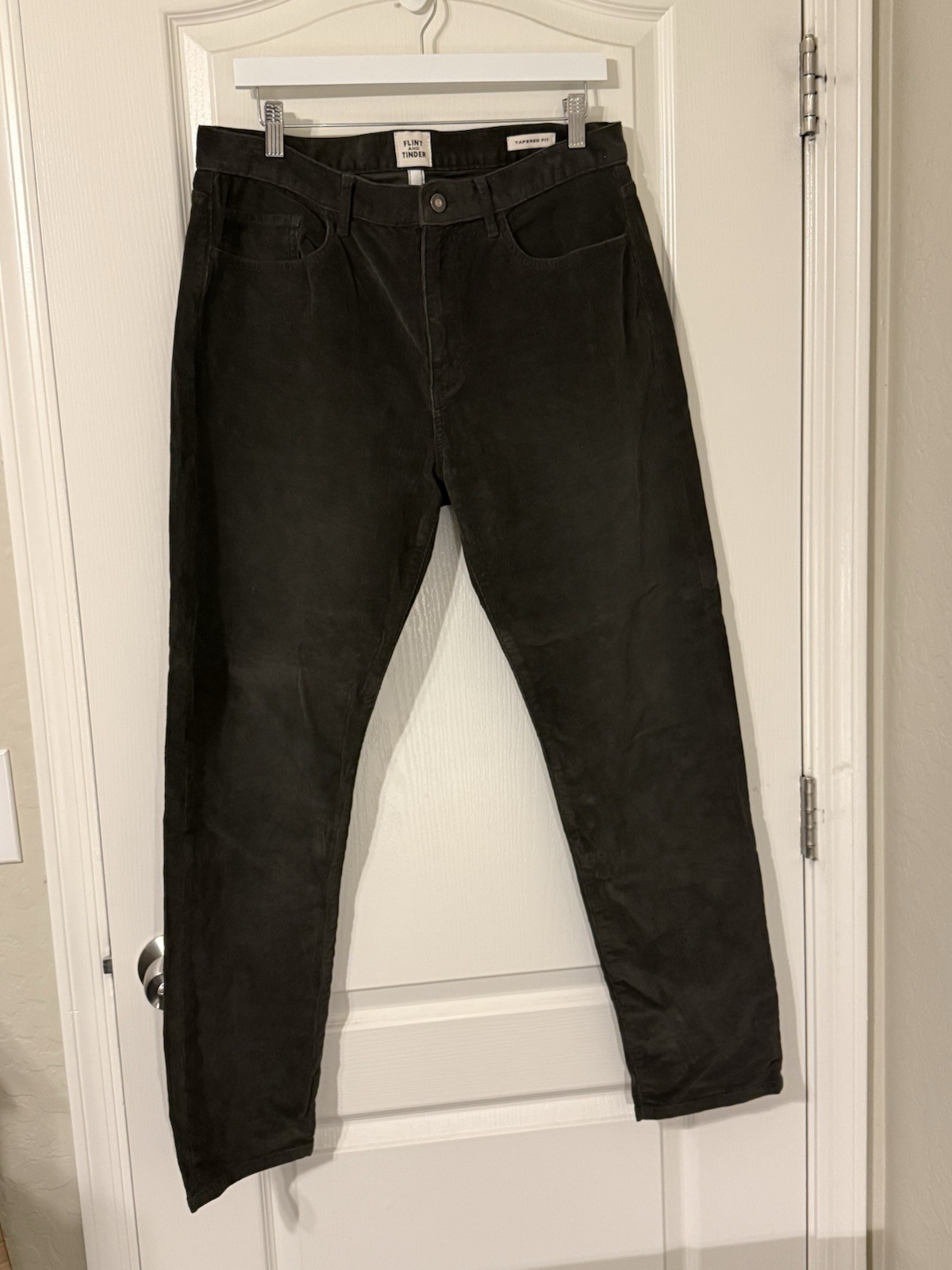 Flint and Tinder Corduroy Pants Brown Tapered Fit 33×30 Huckberry Casual Preppy