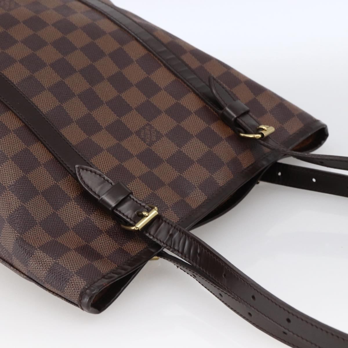 LOUIS VUITTON Damier Ebene Bucket GM Shoulder Bag N42236 LV Auth 173441