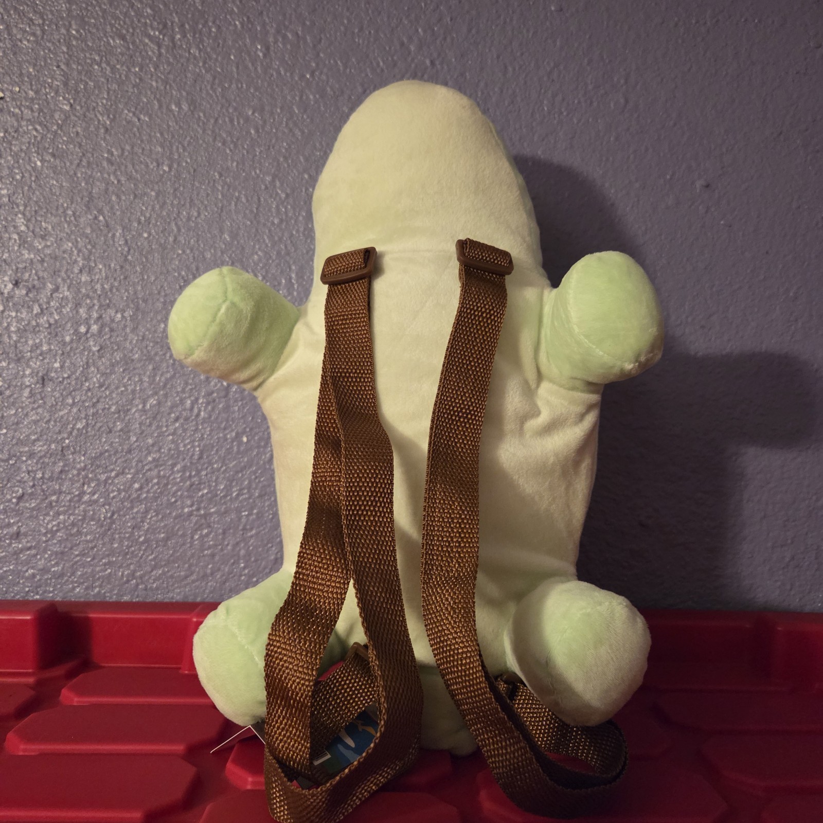 Angry Green Stegosaurus 11.8” Plush Dragon Backpack