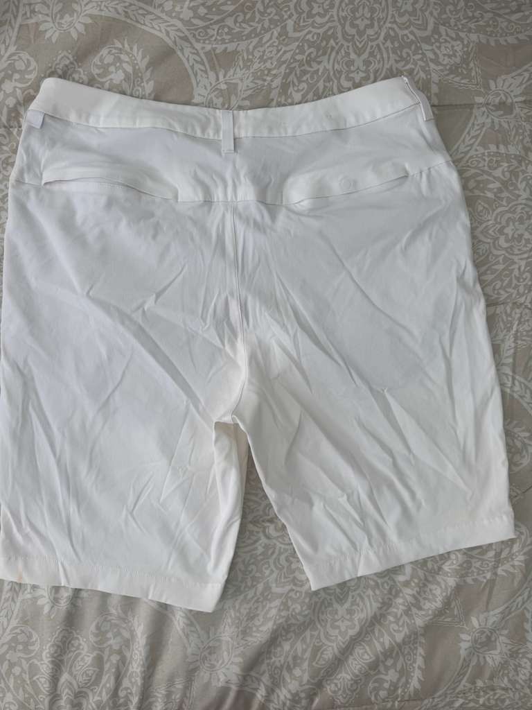 Lululemon Commission Golf Short (Style LM7AW2S) 32 White Chino 9″ Inc
