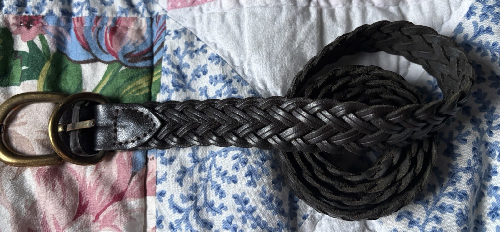 Braided Leather Belt 40 Inches