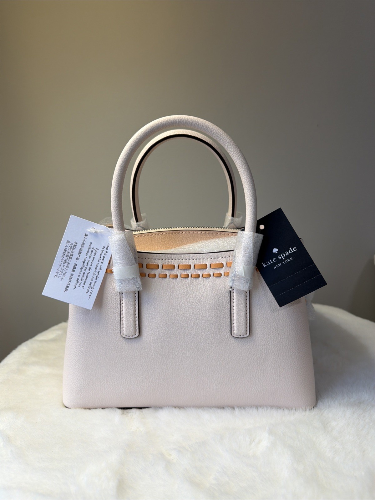 NWT Kate Spade New York Thompson Street Floral Small Satchel Bag Fresh Peach
