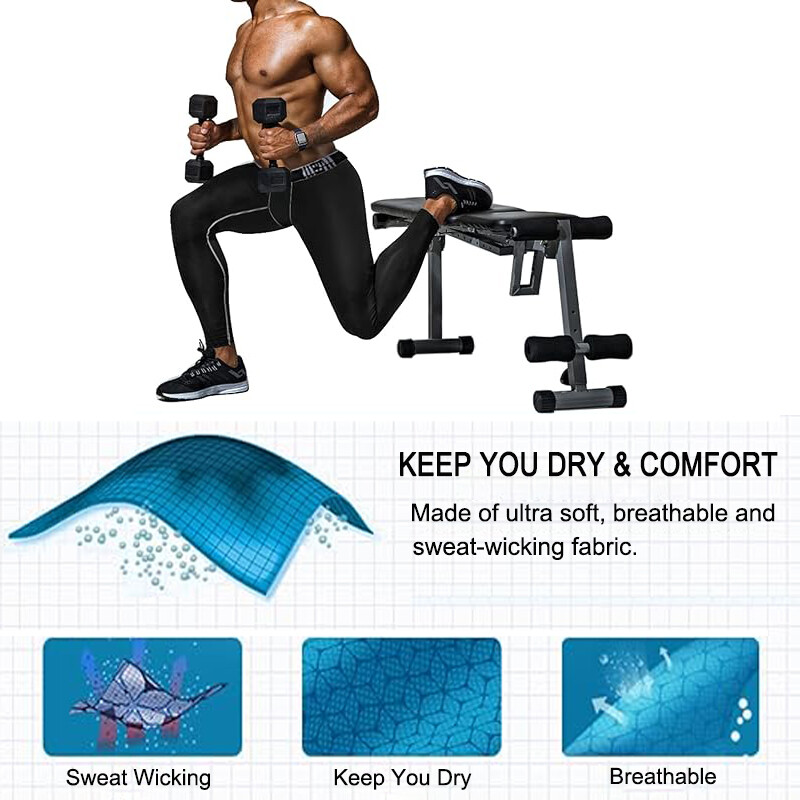 Men’s Compression Pants Long Leggings Base Layer Running Workout Gym Sports
