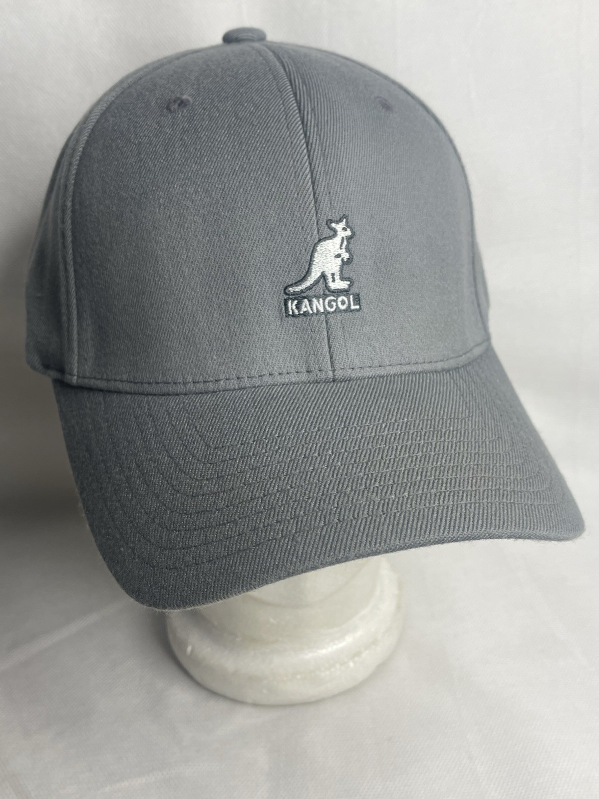 Vintage Kangol Blue Wool Blend Flexfit Baseball Cap Solid Gray Flexfit Size L/XL