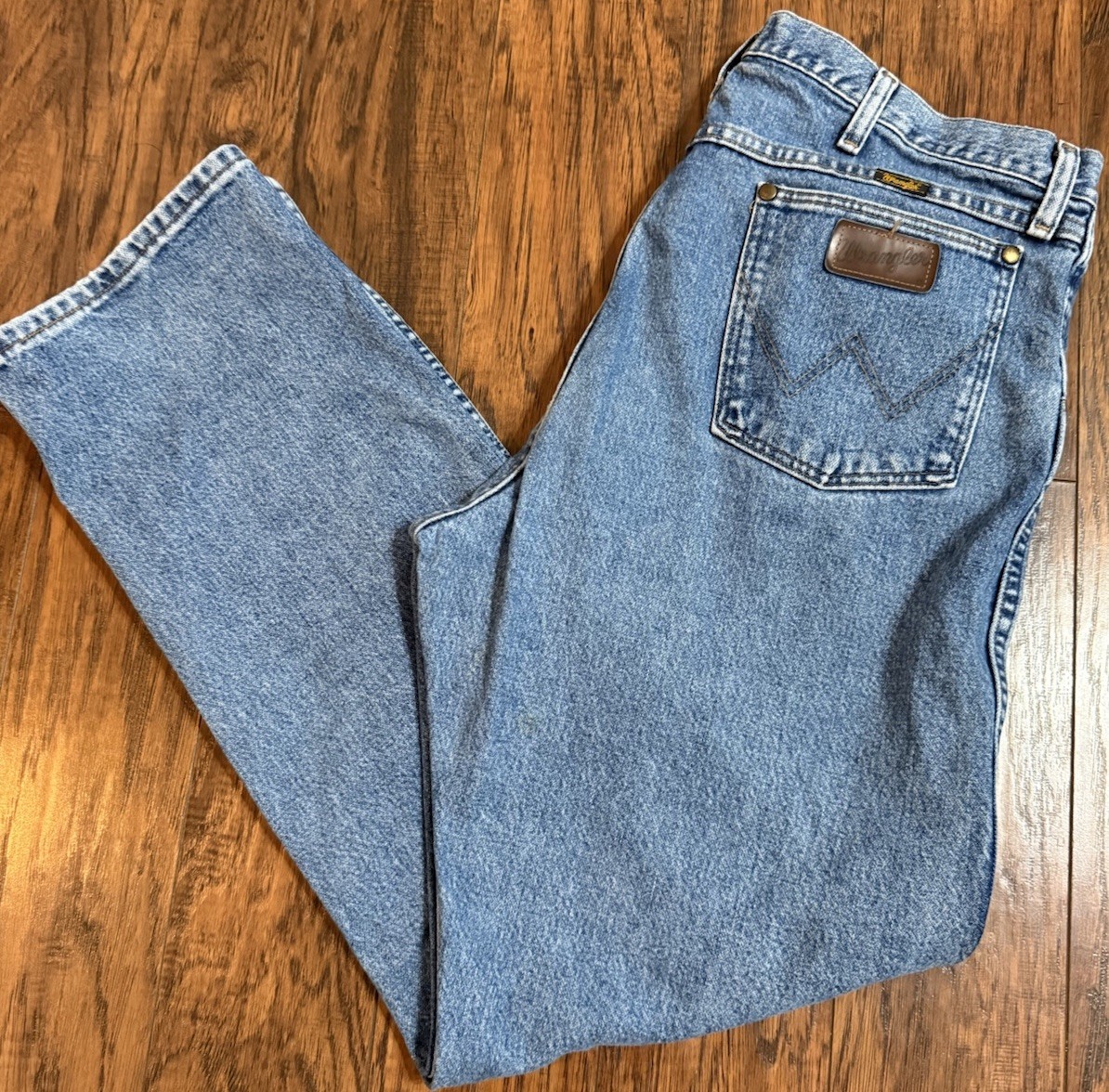 Wrangler Cowboy Cut Jeans Mens 38×32 47MWZSW Medium Wash Regular Fit Bootcut