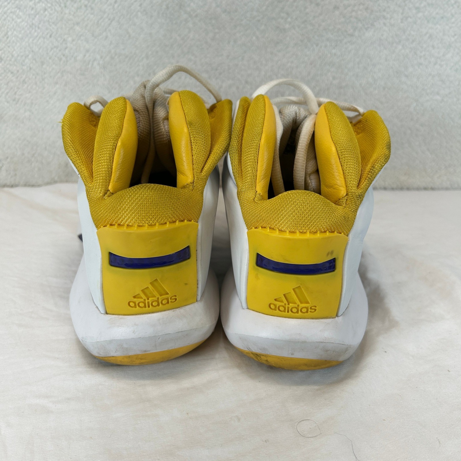 adidas Crazy 1 The Kobe White Yellow Purple Basketball Shoes Mens Size 10.5