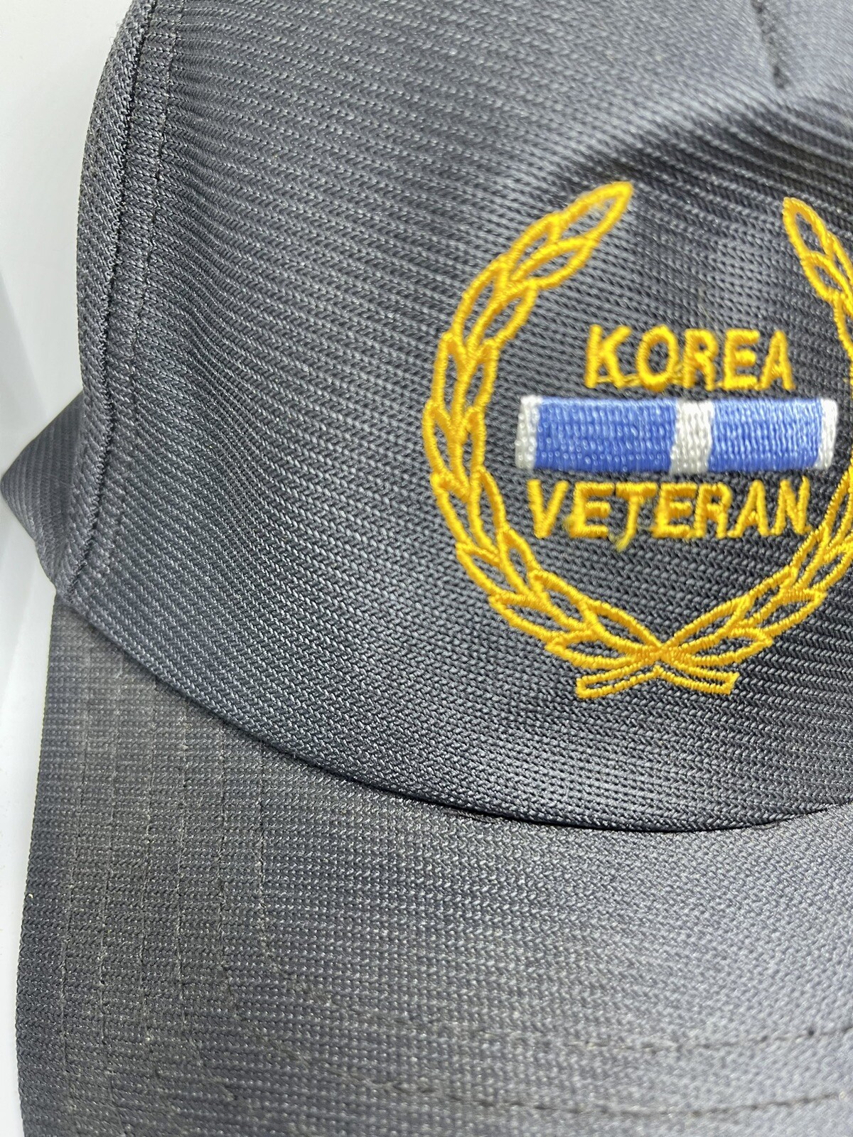 Korea Veteran Patch Trucker hat🧢 Cap Made in USA US Military War Veteran GUC