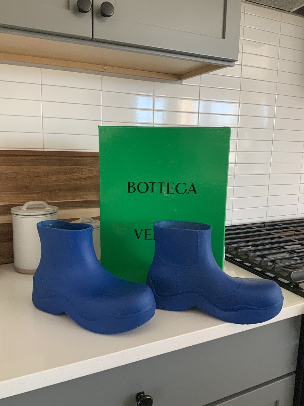 Bottega Veneta Blue Puddle Boots size 44