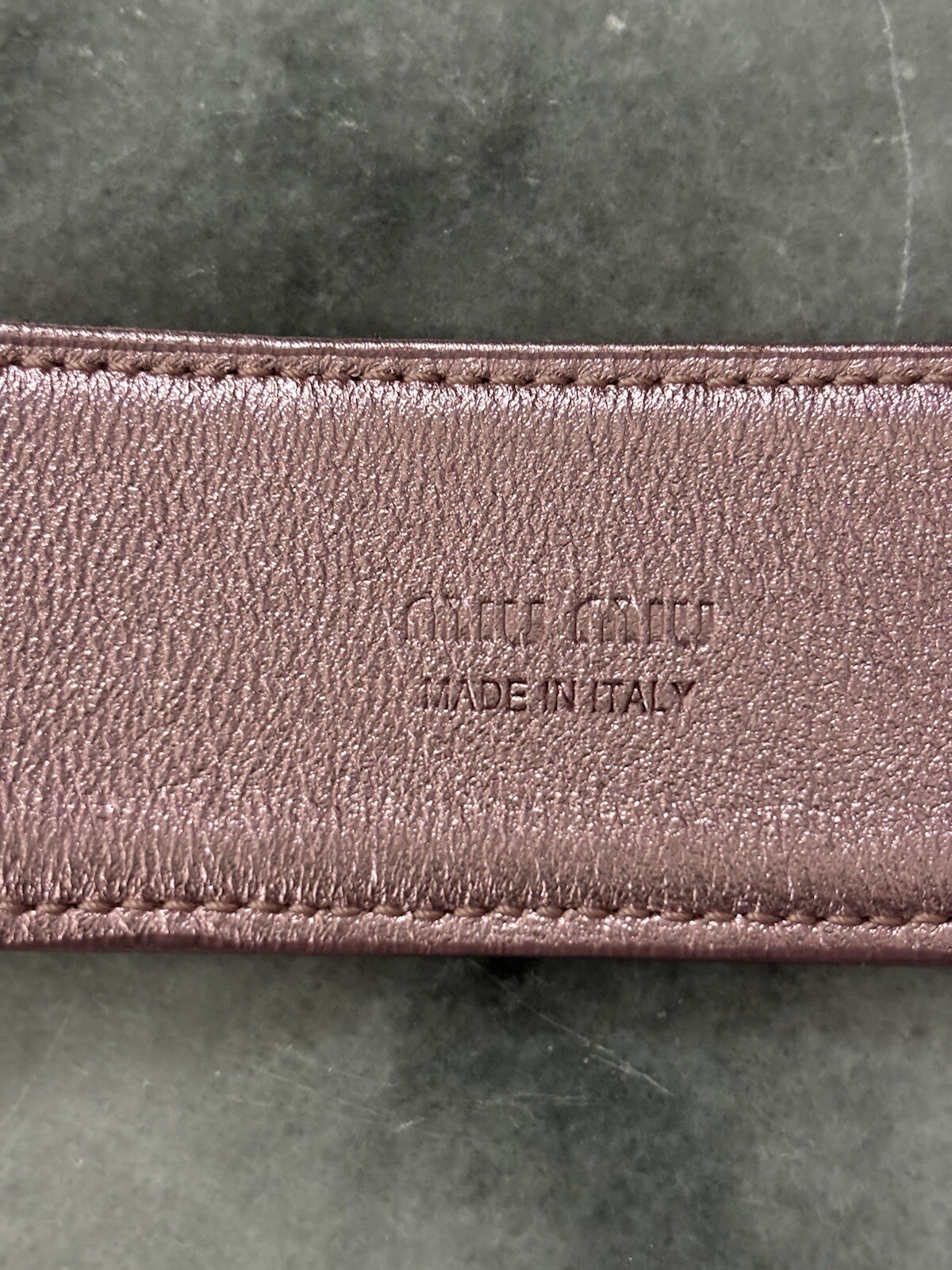 100% Authentic Miu Miu Sequin Bag Strap Pink 40 Inches Long