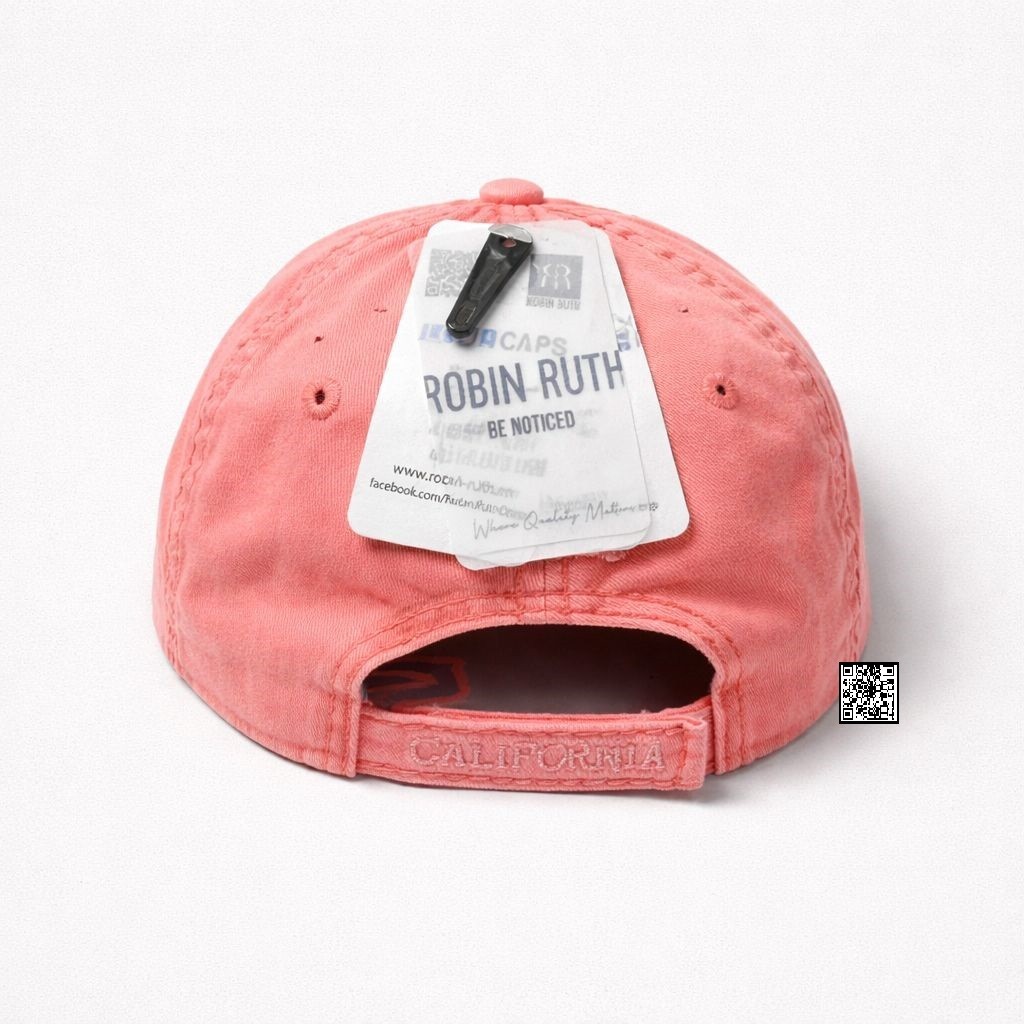California Bear Embrodery Baseball Cap Washed Cotton Adjustable Unisex Adult Hat