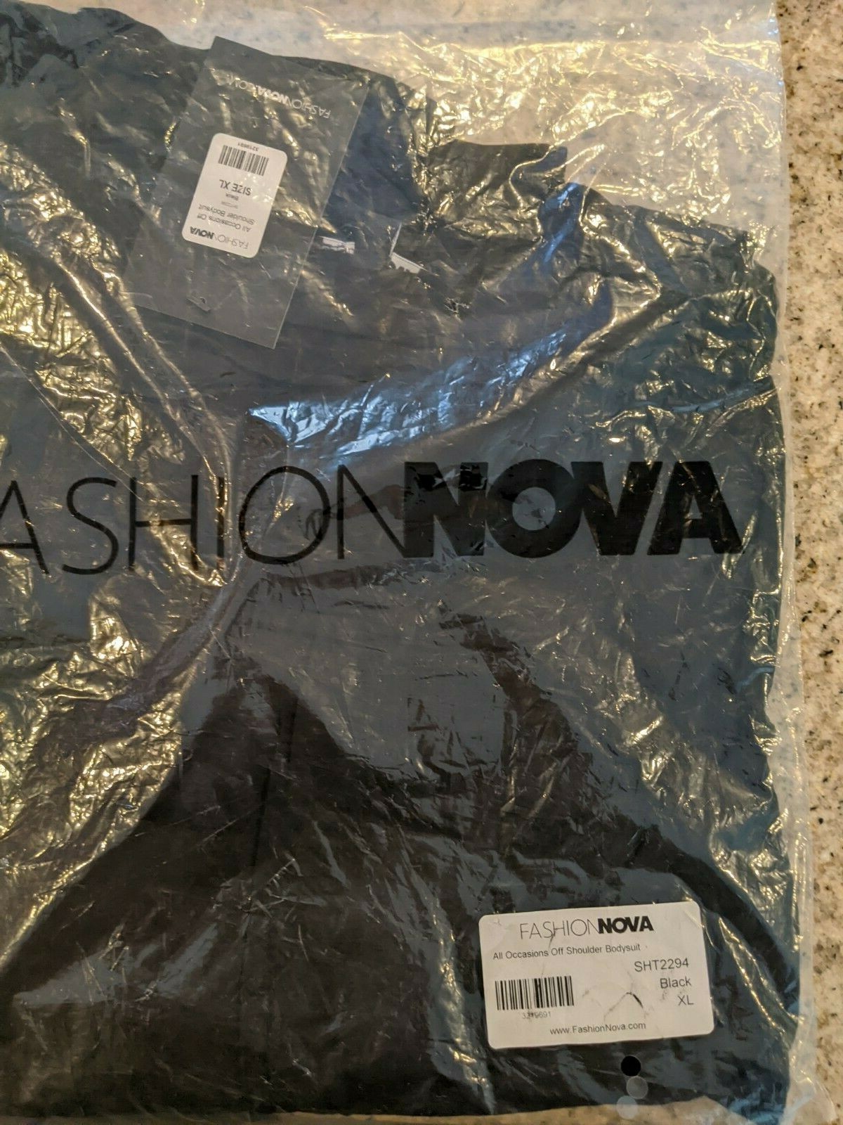 Fashion Nova All Occasions Off Shoulder Bodysuit – Black XL Retails $25