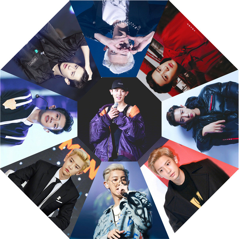 Korean Boy Band EXO (Baekhyun/Chanyeol) Star Fan Gift: Fully Automatic Umbrella