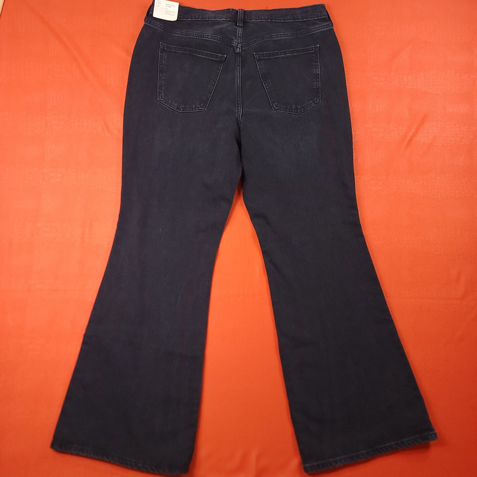 NWT Universal Thread Women’s Stretch High-Rise Flare Jeans Black Size 12 Short