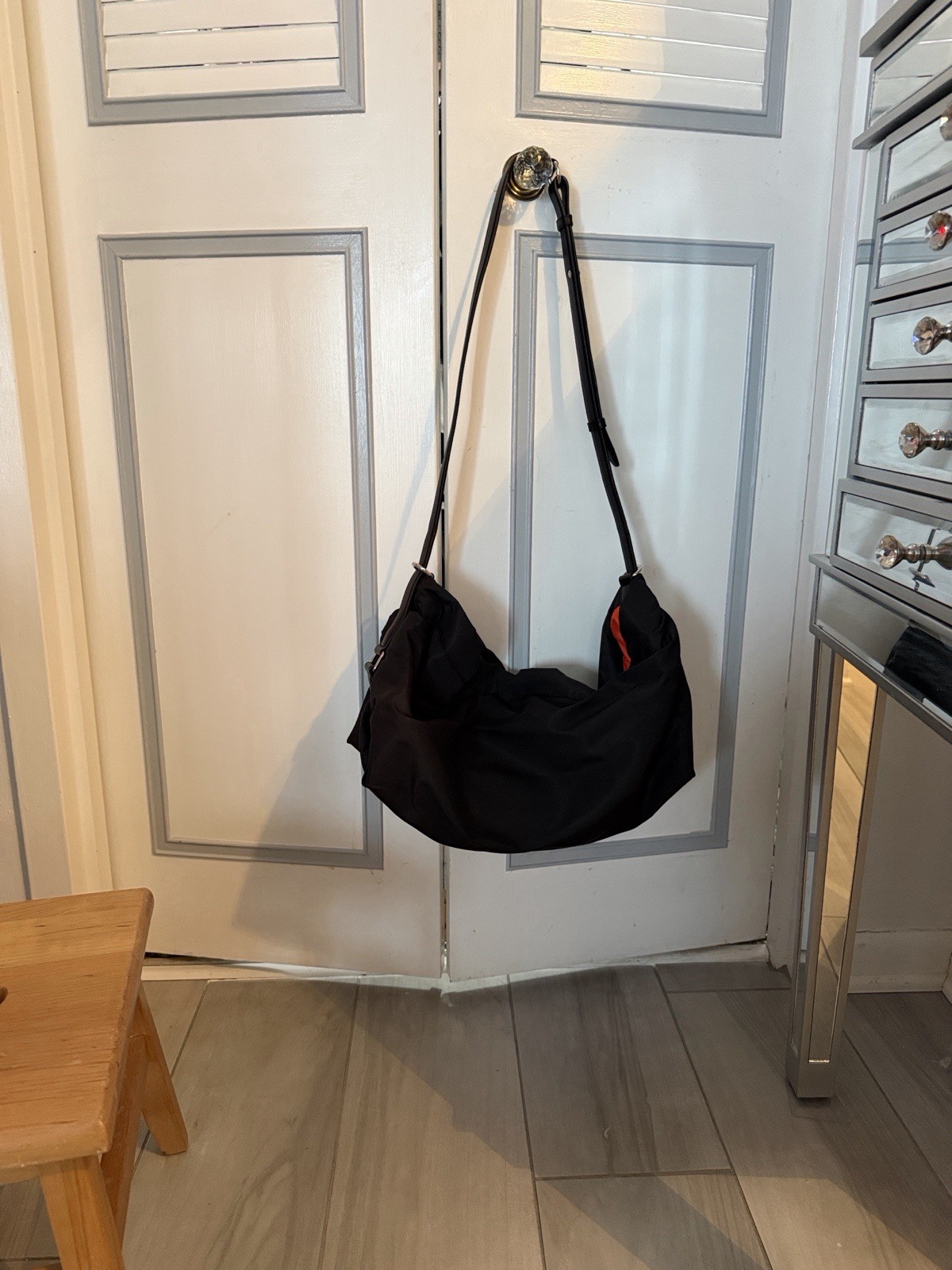Alexander McQueen Black Graffiti Designer Shoulder Bag