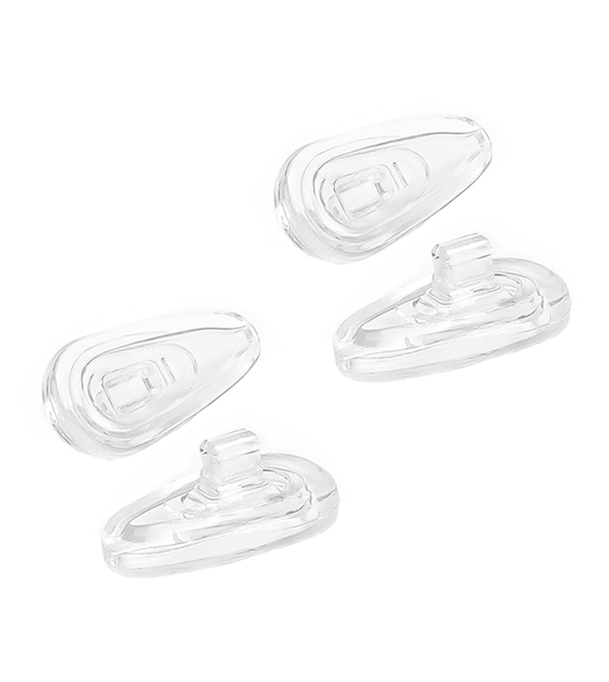 Clear Replacement Nose Pads for Oakley Crosshair 2.0 OO4044 Non-Slip Nose Pieces