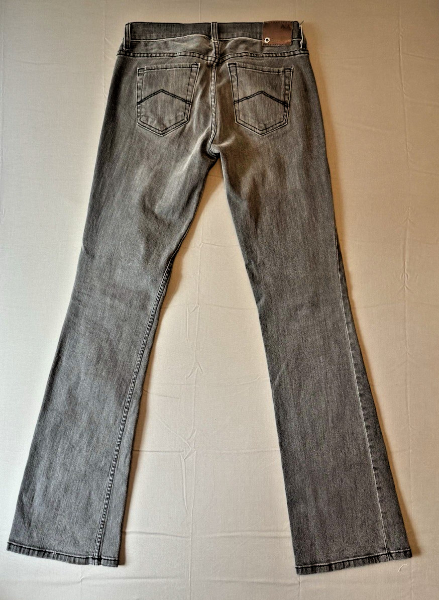 Women’s Armani Exchange Jeans Gray Wash Made in USA Size 2 Reg