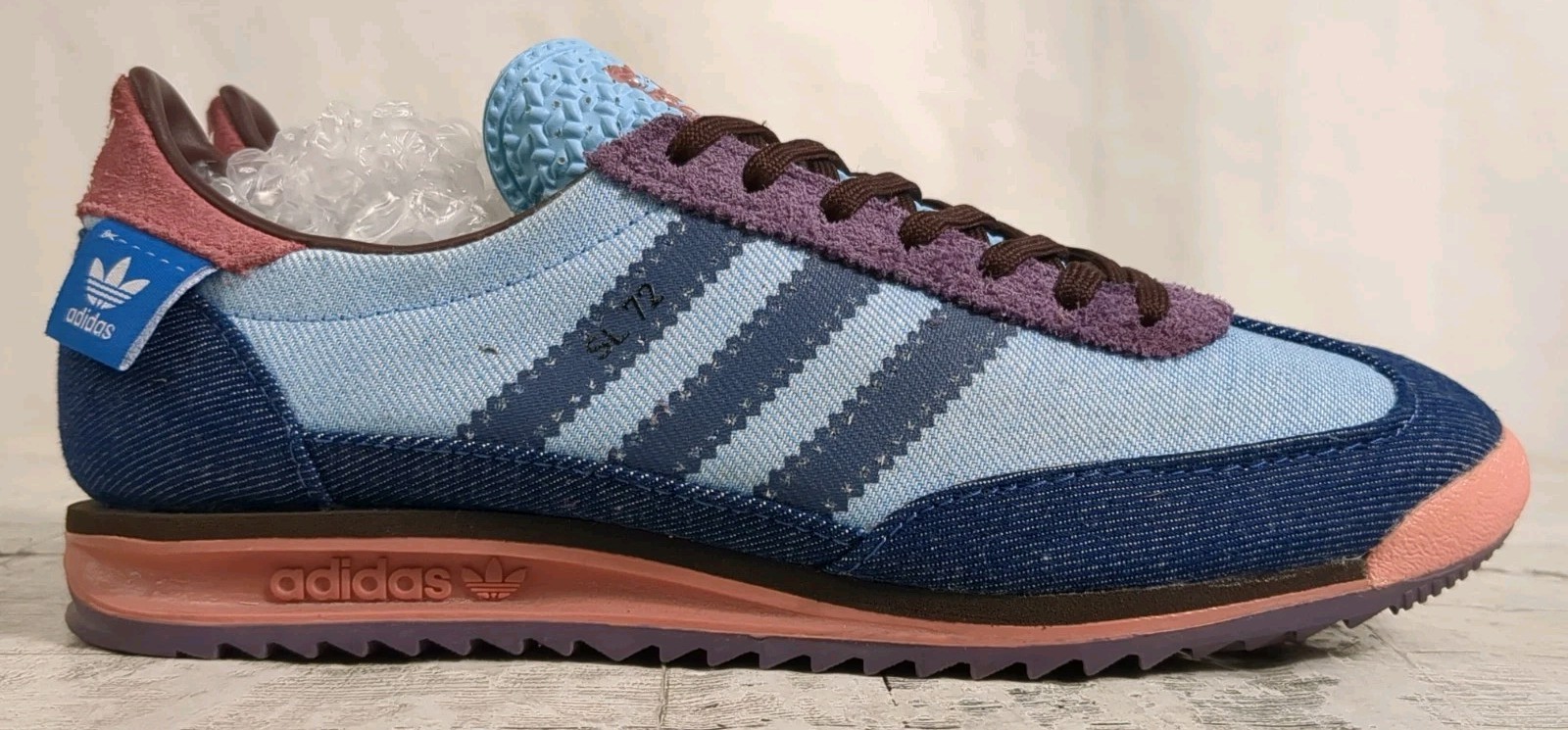 Adidas Skenia Schnaider Blue Denim Look Shoes IE9027 Women’s Size 6.5