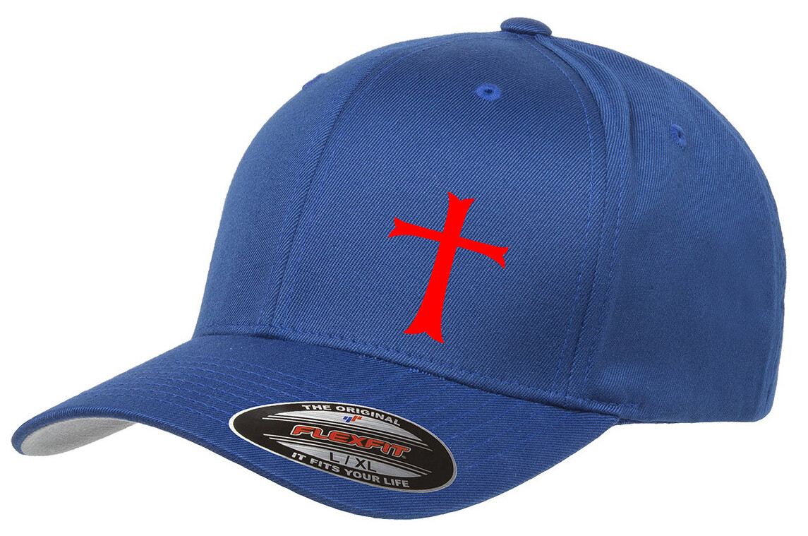 KNIGHTS TEMPLAR CROSS FLEXFIT 6277 HAT *FREE SHIPPING in BOX*