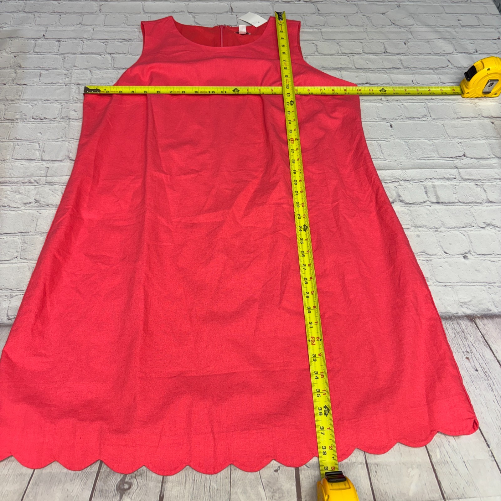 NWT J. Crew Women Sleeveless Shift Dress Size 18 Linen Blend SP24 C086 -11