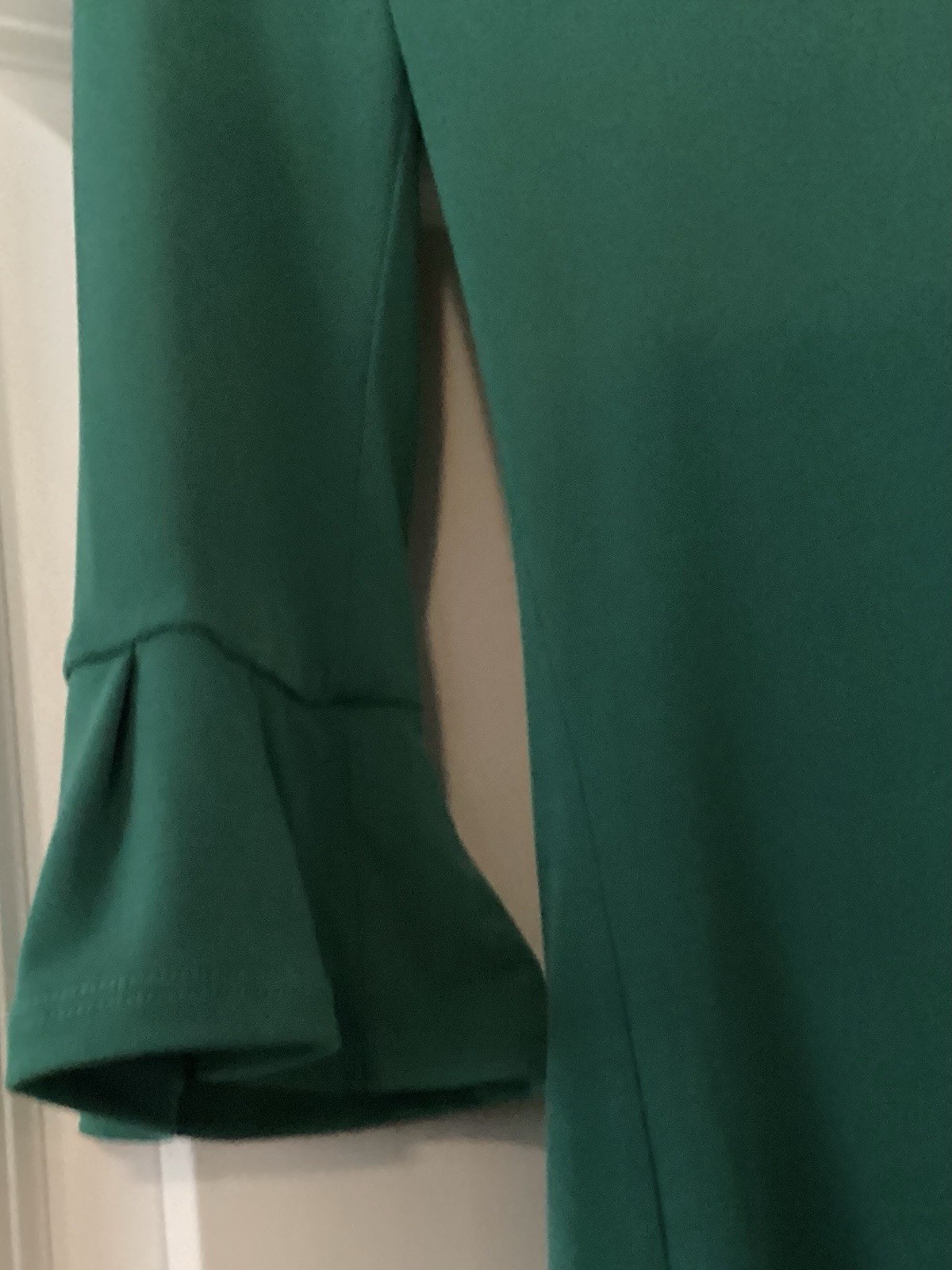 BCBGeneration Green Ruffled Mini Dress Size XXS 3/4 Sleeves