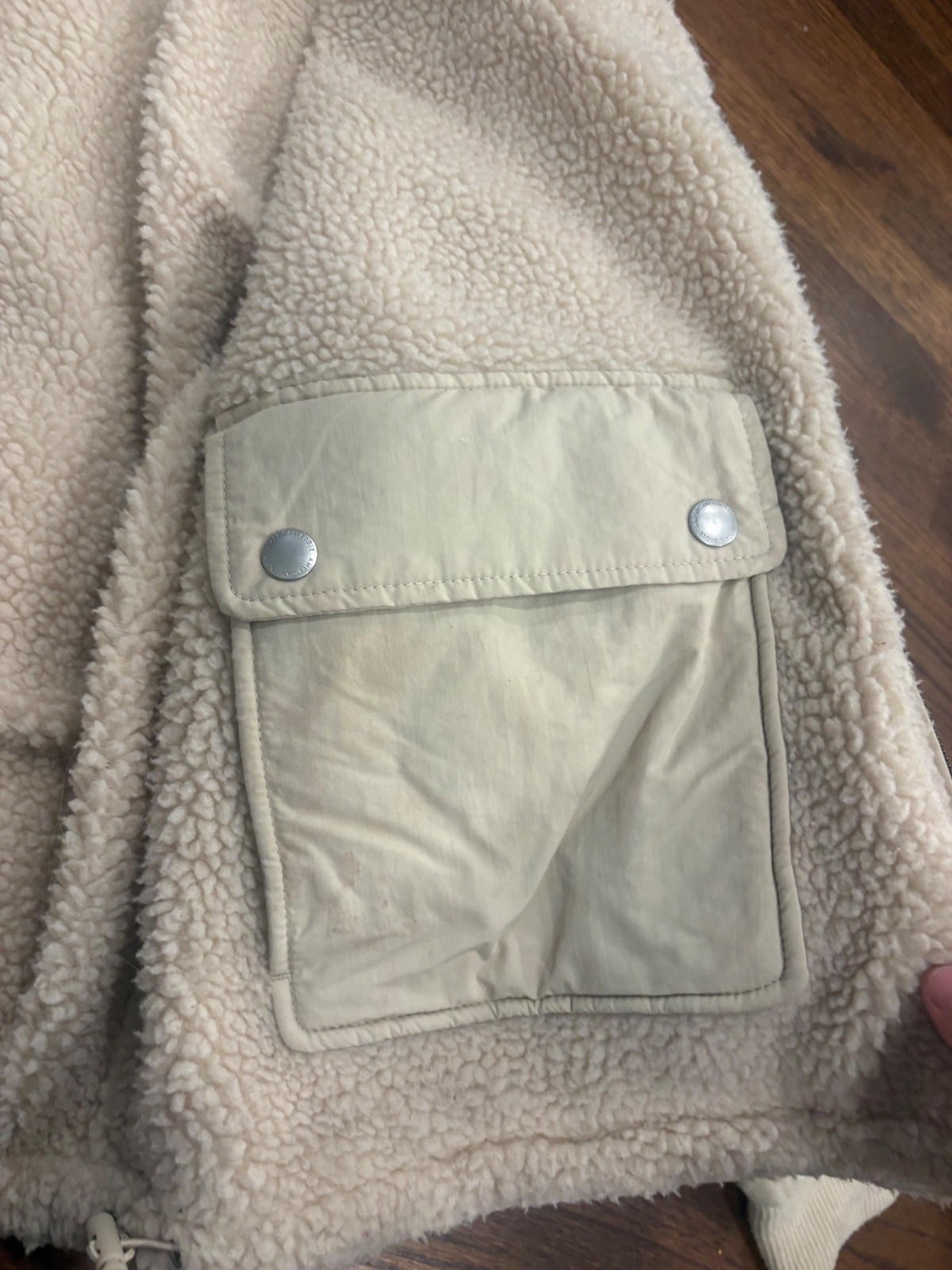 American Eagle Reversible Sherpa Lined Quilted Jacket – Small