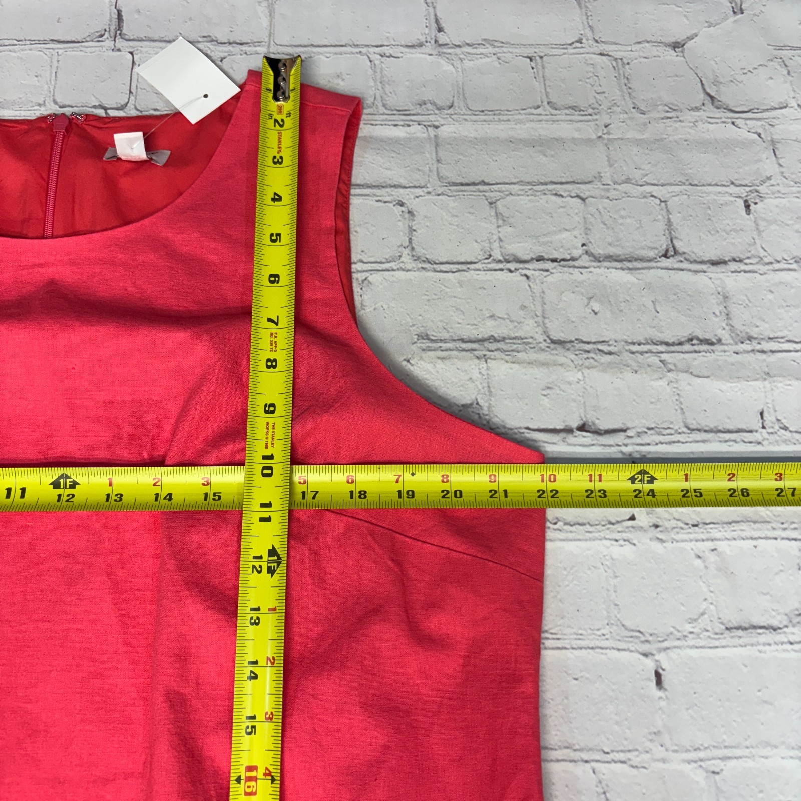 NWT J. Crew Women Sleeveless Shift Dress Size 18 Linen Blend SP24 C086 -11