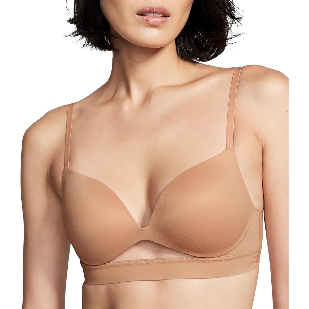 Victoria’s Secret Bra Incredible Padded No Wire Pushup Beige Tan Nude 32B