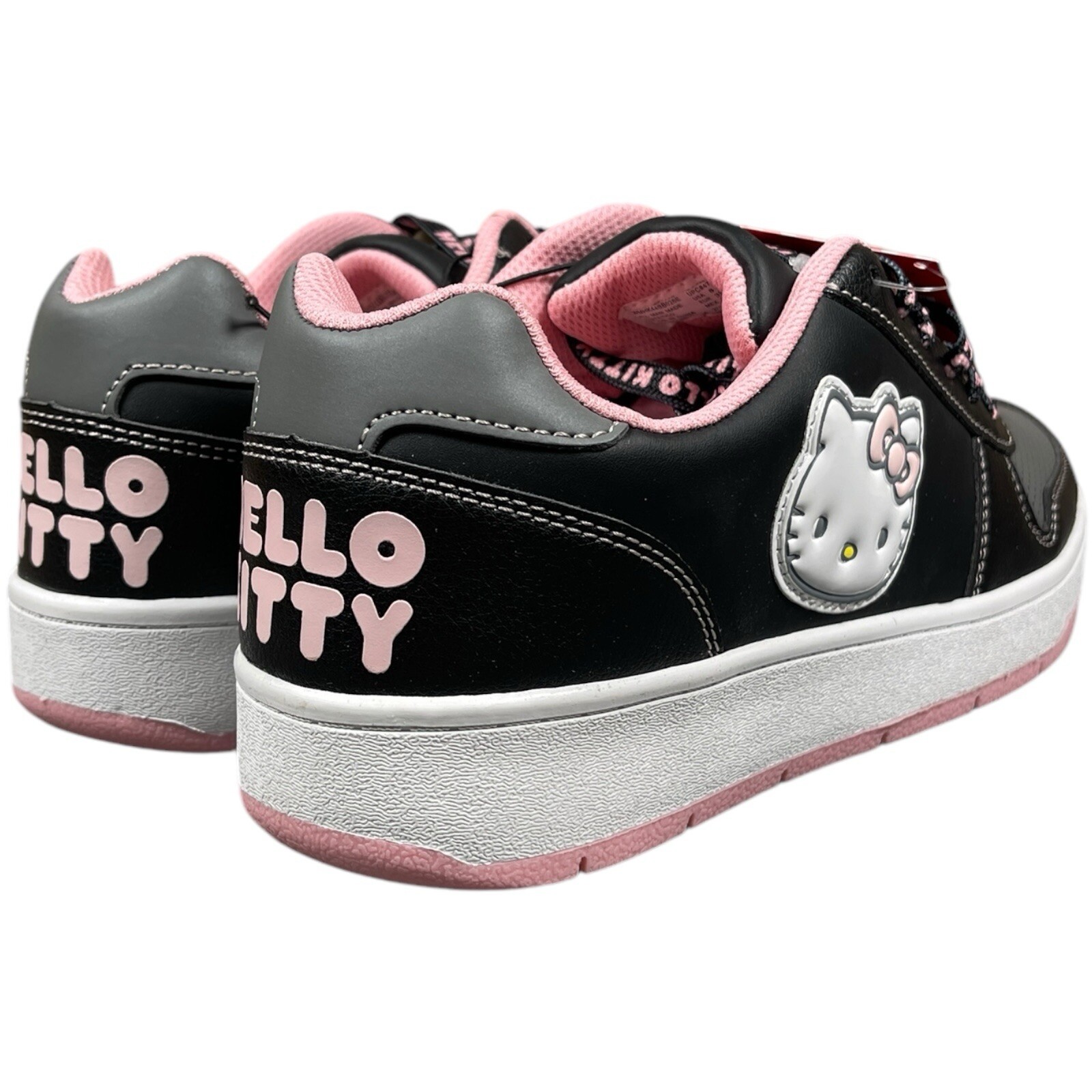 Hello Kitty by Sanrio Women’s Fashion Sneakers Size 8 Black/Light Pink Shoes NEW