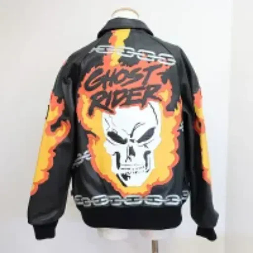 Supreme x Vanson Leather Ghost Rider Jacket L Black Used Rare Collaboration