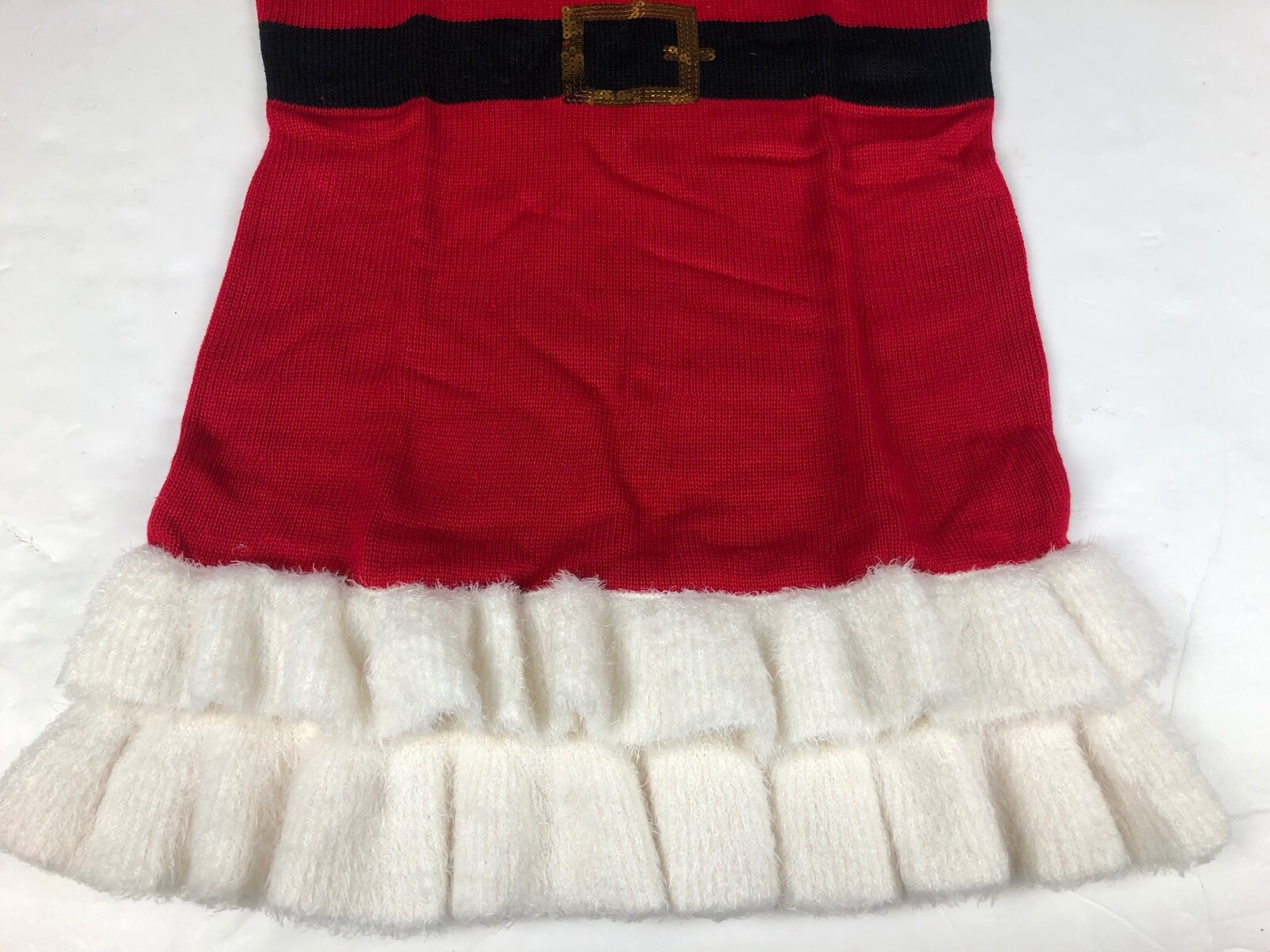 33 Degrees Ugly Christmas Sweater Dress Women’s Santa Holiday Short Sleeve NWT