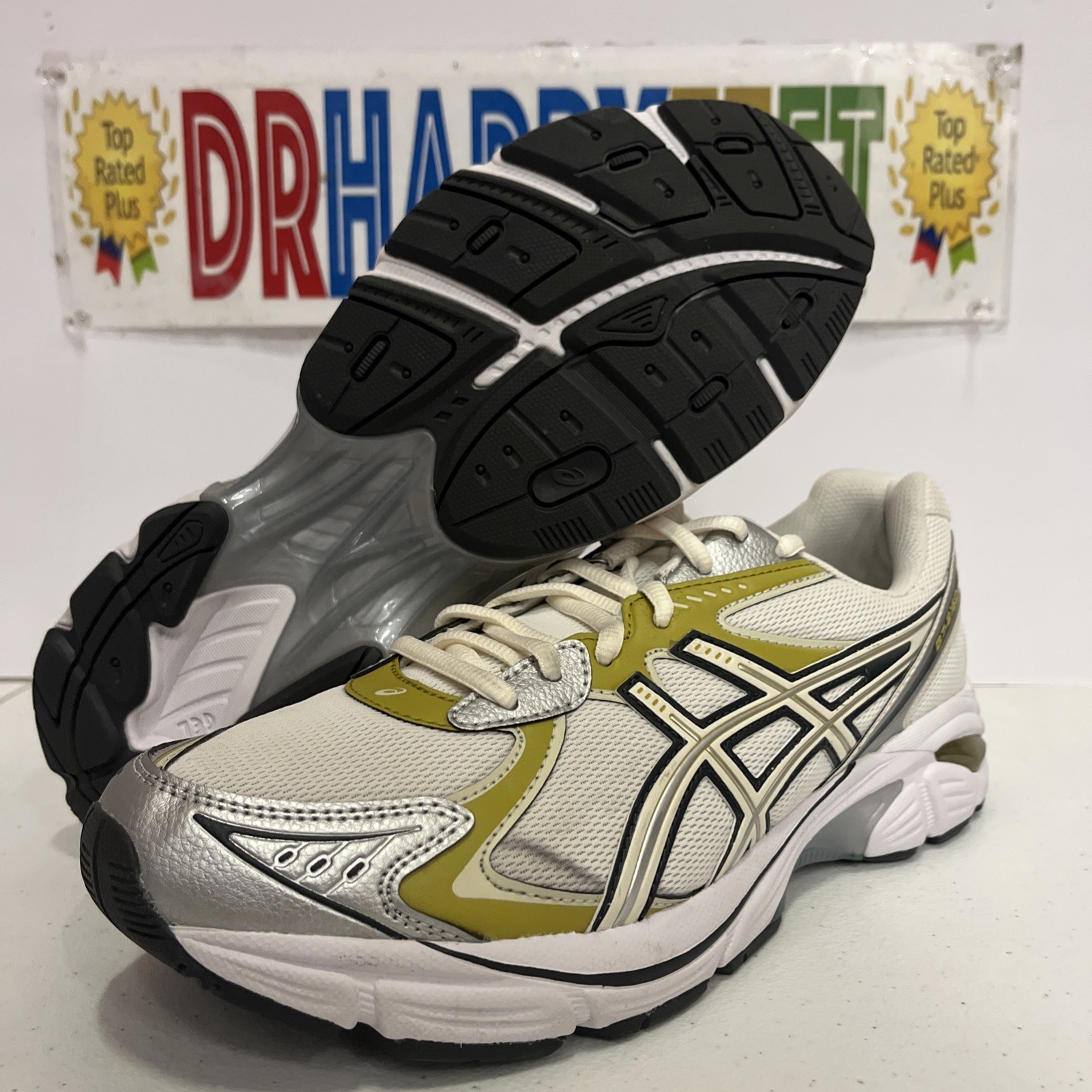 Asics GT-2160 Men’s Running Shoe Cream/Dark Mustard 1203A320 108 New