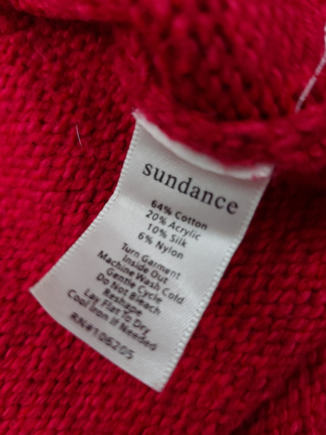 Sundance Mountainview Sweater Women Medium Burgundy Pink Turtleneck Texture Knit