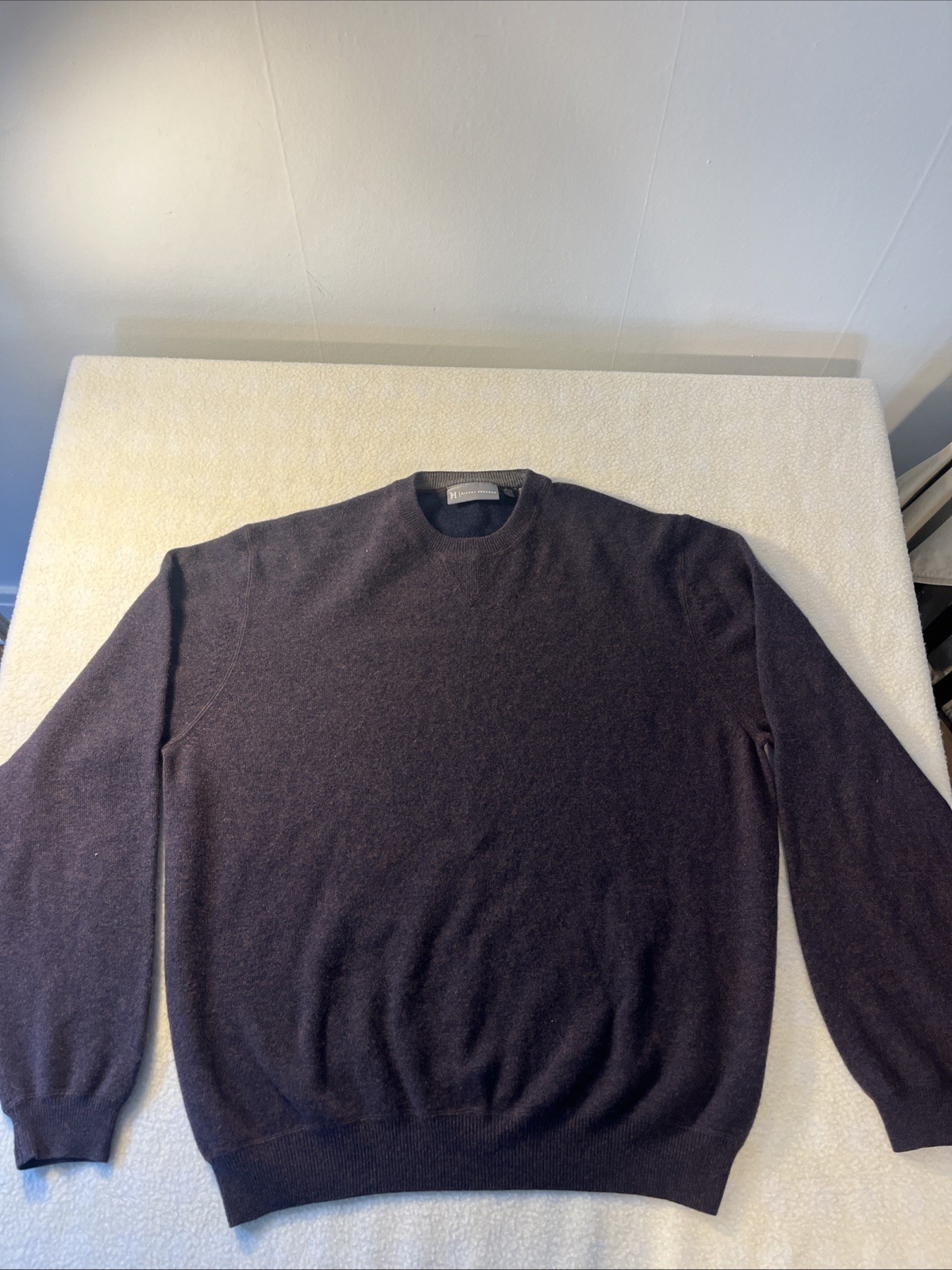 Hickey Freeman Men’s 100% Cashmere Crewneck Sweater Large Pullover