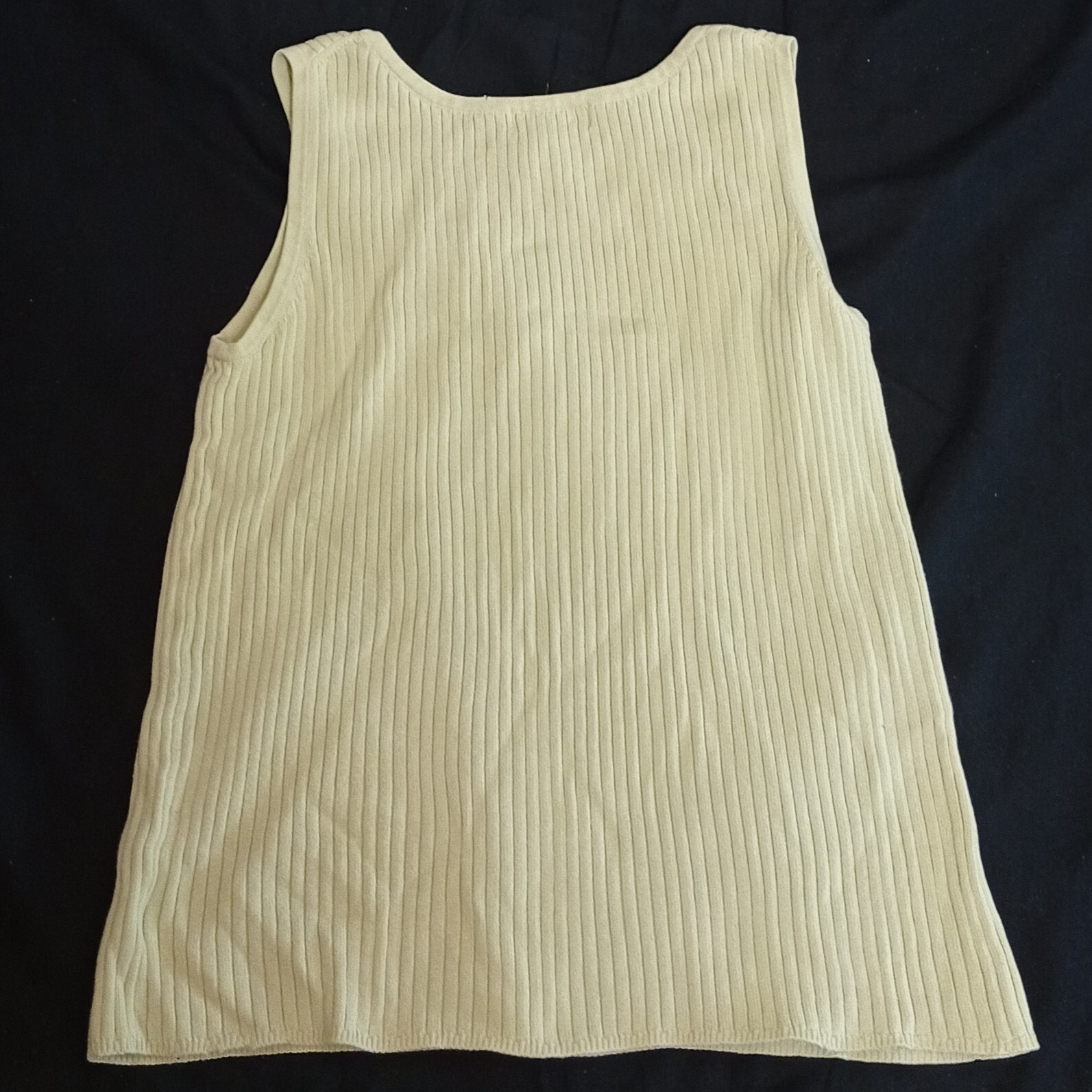 Eddie Bauer Round neck Light Green Sweater Vest 100% Baumwolle Cotton Sleeveless