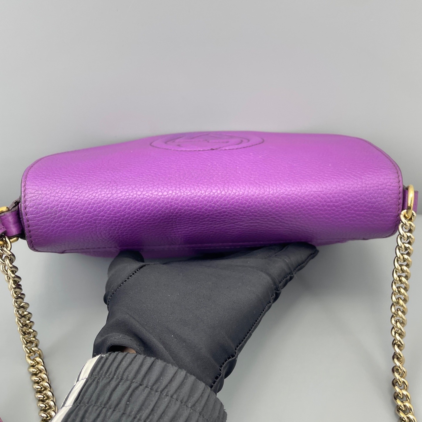 Gucci Pre-Owned Authentic Crossbody Bag Purple 25*15*5cm Free Tracked Shipping