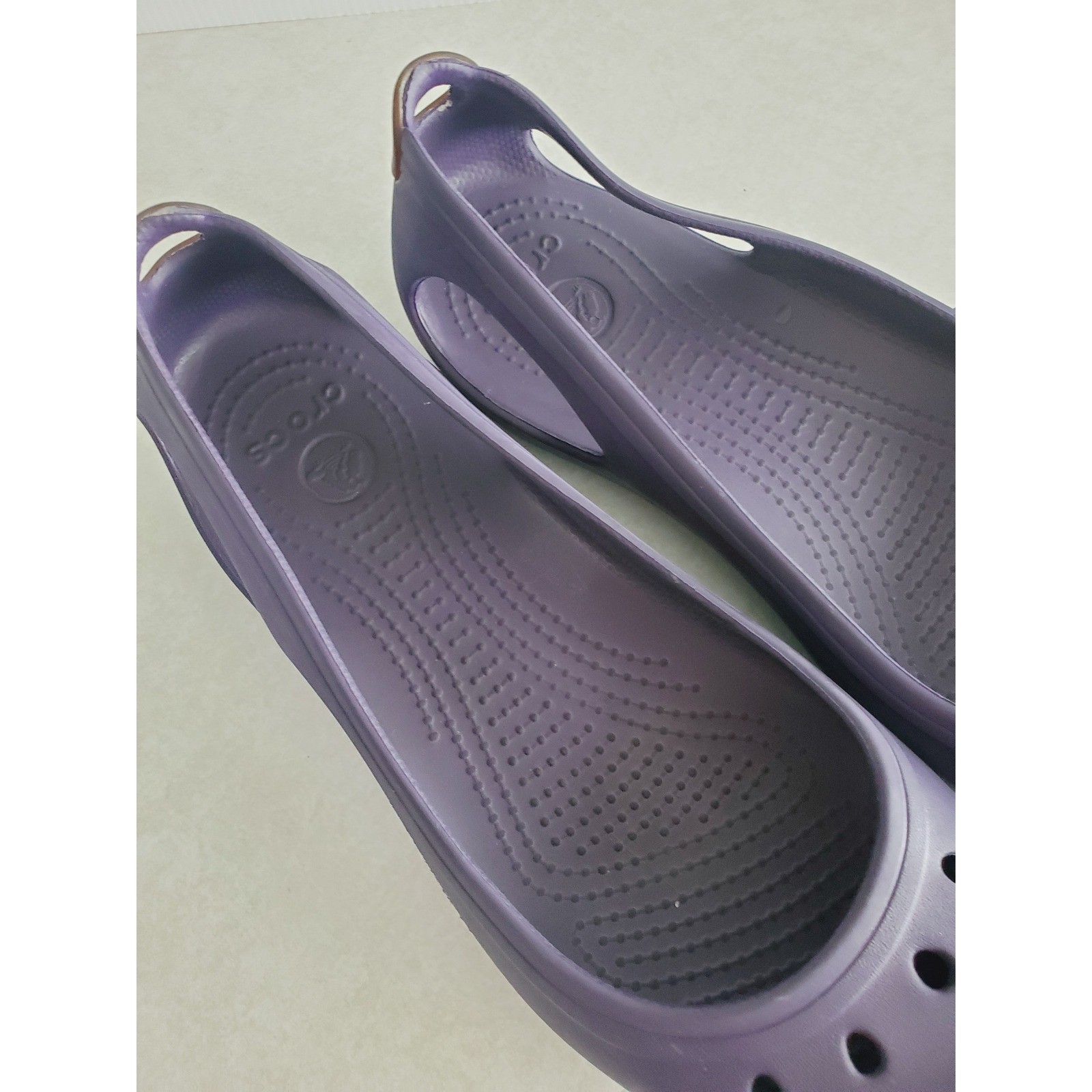Crocs Kadee Flat Purple Slip On Comfort Casual Walking Shoes Women 9