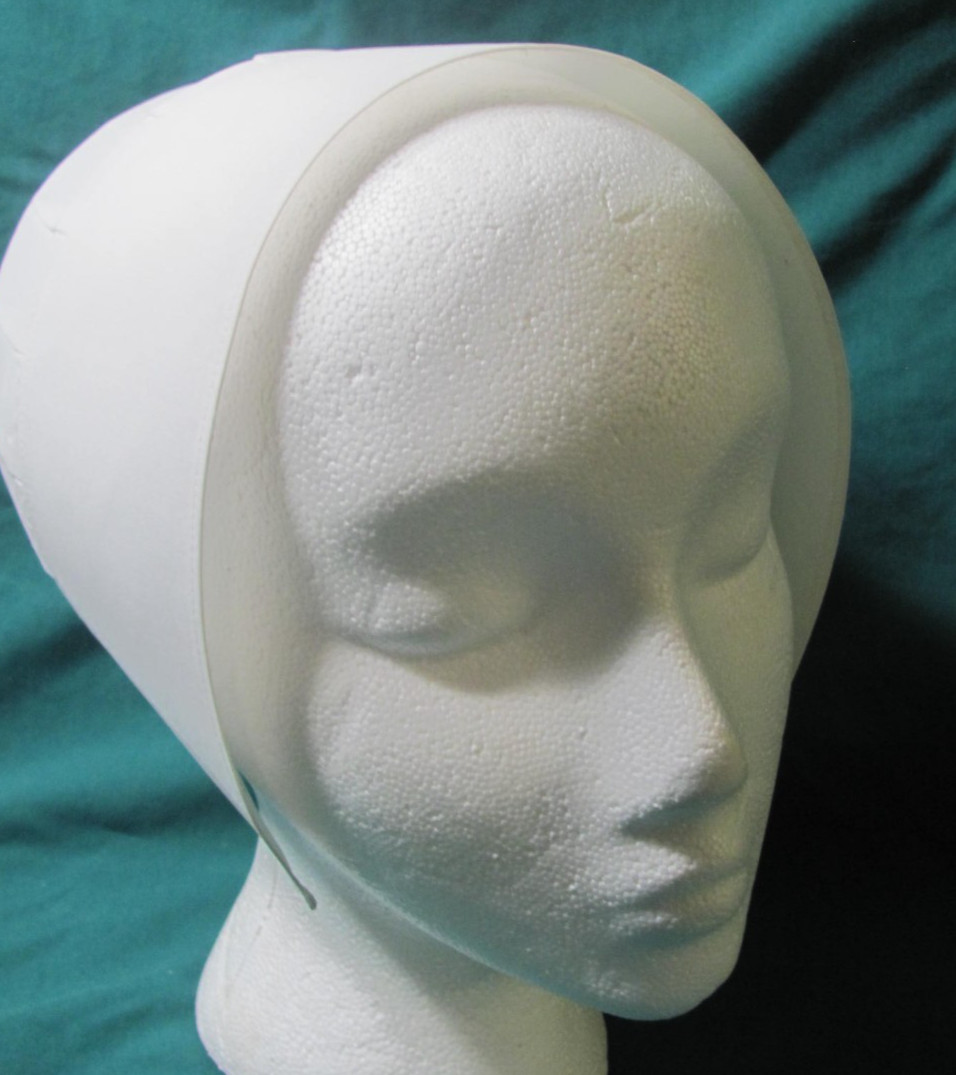 AMISH ADULT WHITE BONNET PRAYER KAPP CAP COVERING PLAY HALLOWEEN COSTUME