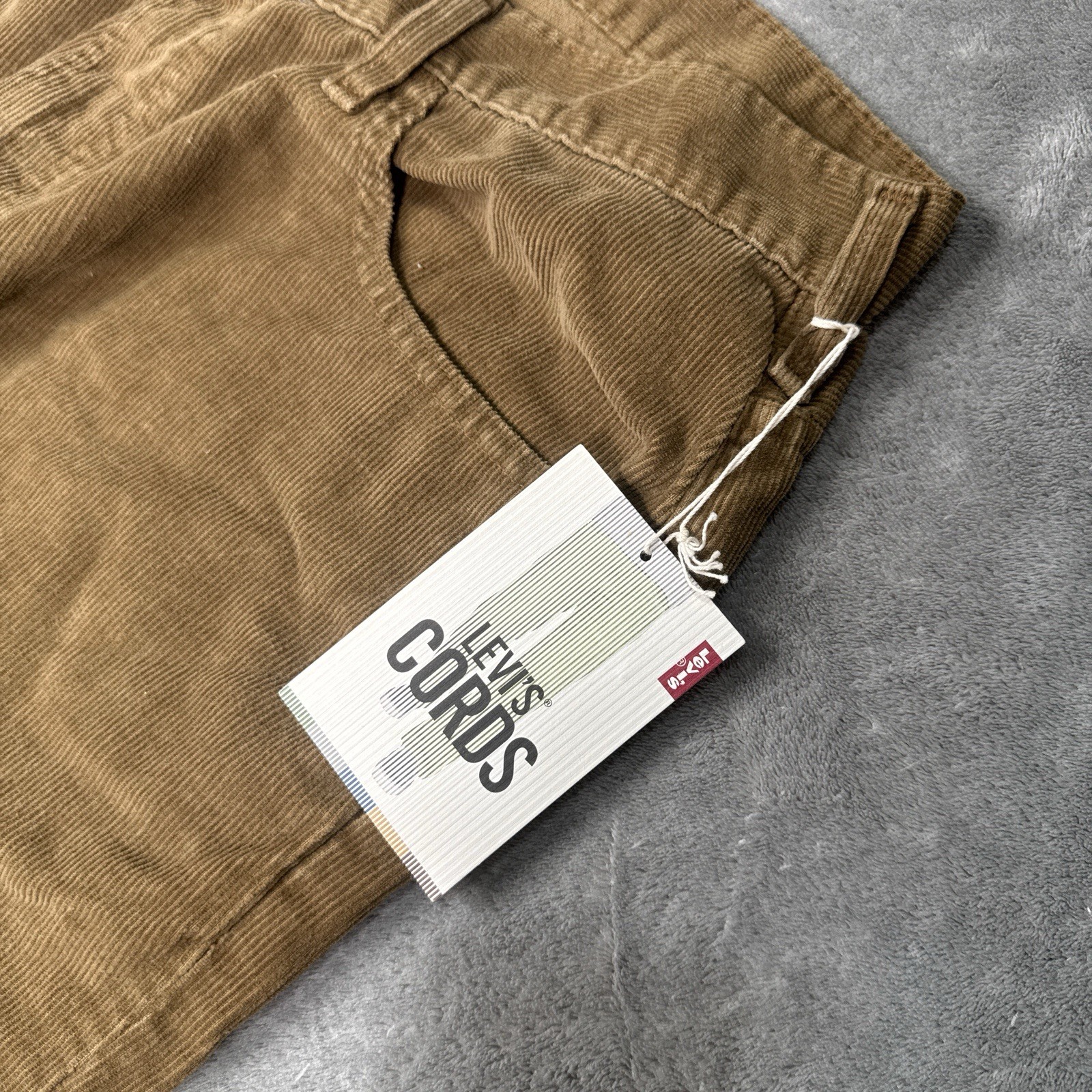 Levis 567 Mens 36×30 Pants Jeans Brown Corduroy Baggy Low Loose Boot Y2K VTG NWT