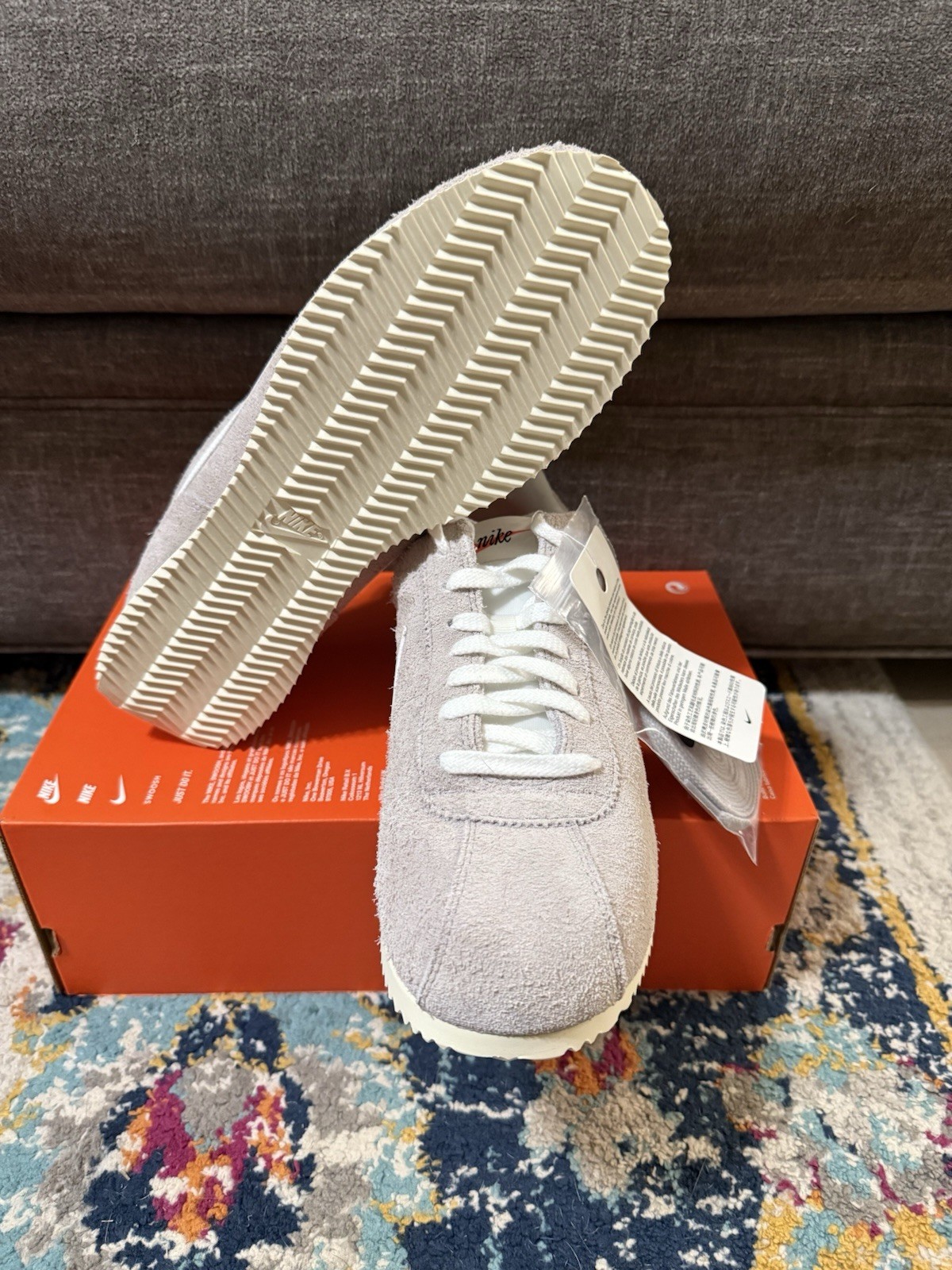 Size 8 – Nike Cortez SE College Grey Team Red