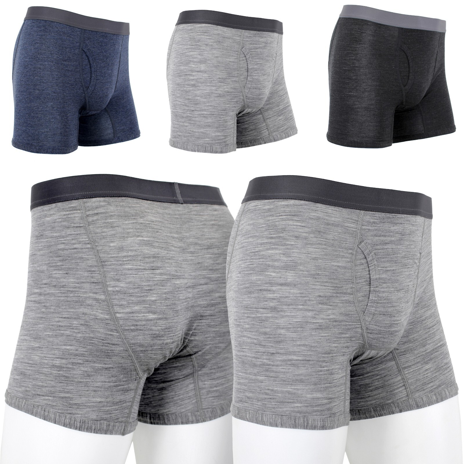 Taylor Stitch Men’s Underwear, Merino Soft Base Layer Boxer Briefs, Fly Opening