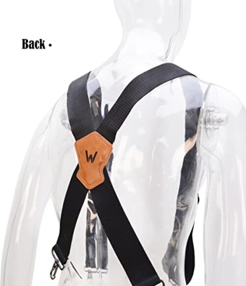 2Inch-Wide Heavy Duty Work Suspenders for Men Black