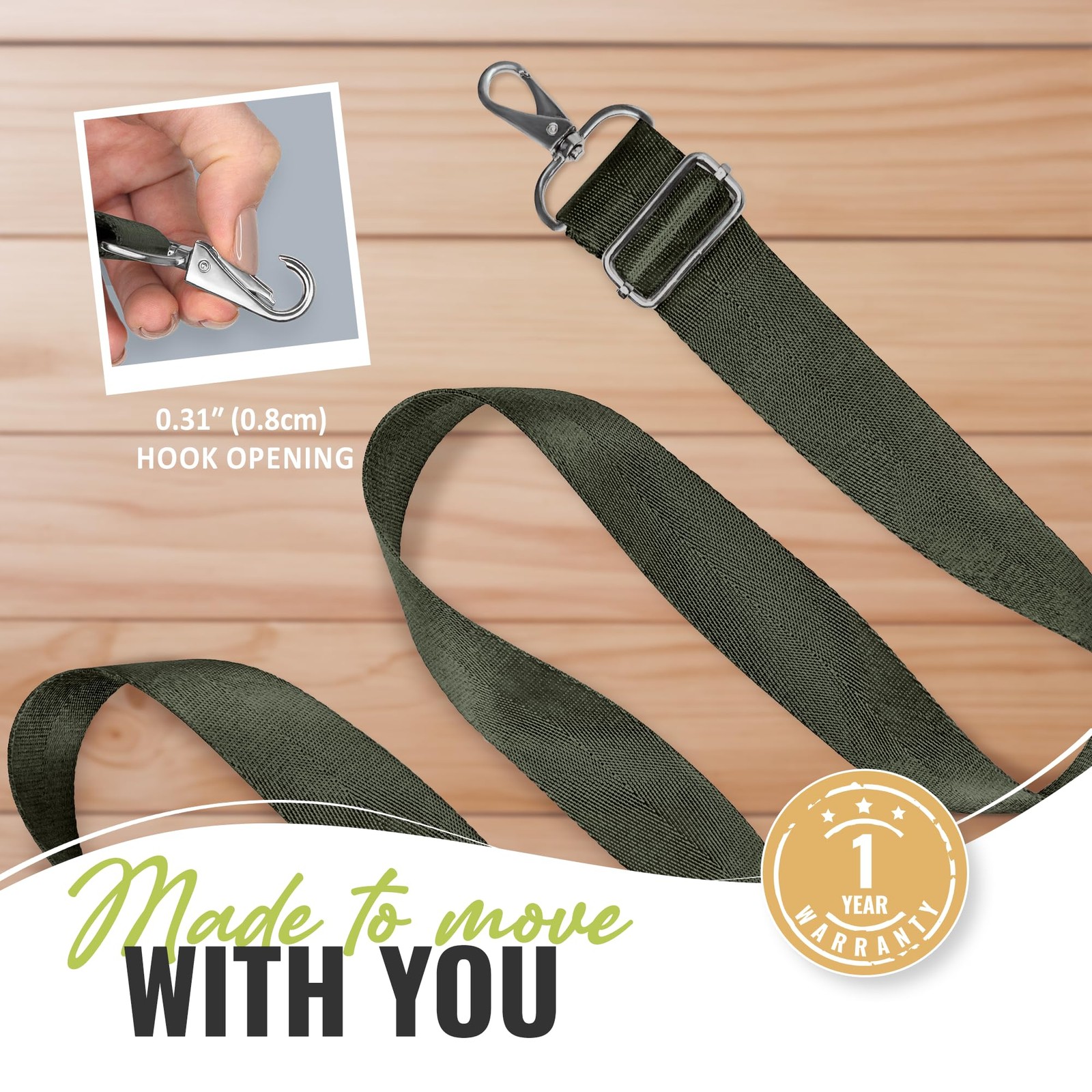 Wide Purse Strap Replacement for Crossbody, Messenger, Duffle, Shoulder Bag, …
