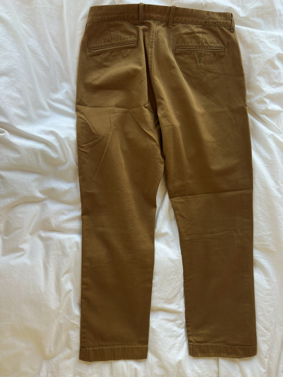 J.Crew The Sutton Chino Pants Mens 32×30 Brown Khaki Cotton Slim Straight Twill