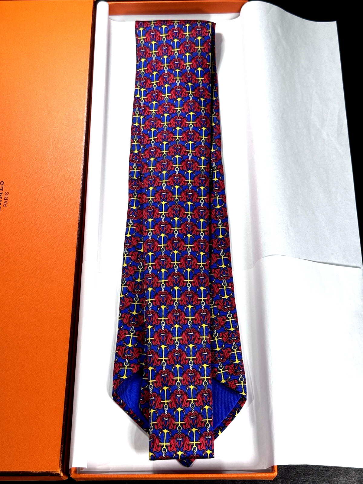 HERMÈS For The R. N. L. I. Special Limited Edition Tie NIB