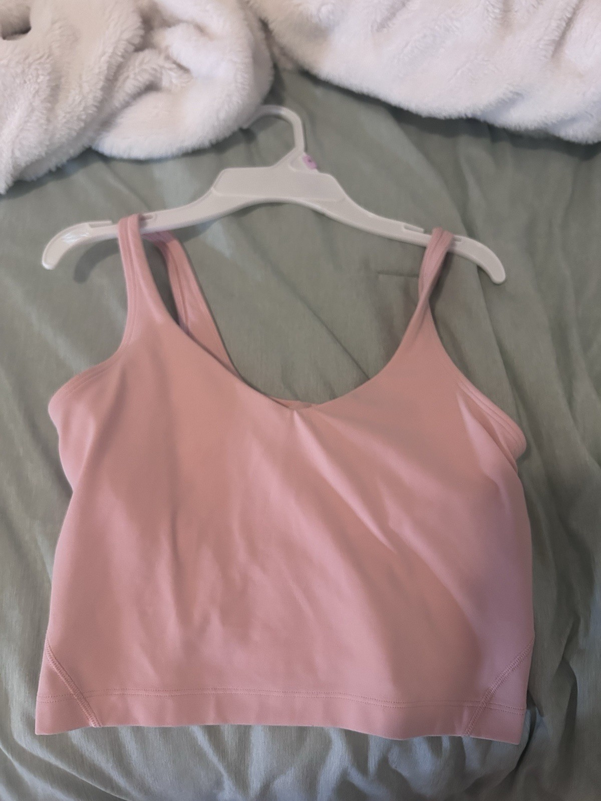 Pink Pullover Wireless Align Tank Top for Women Solid Normal Strap Activewear