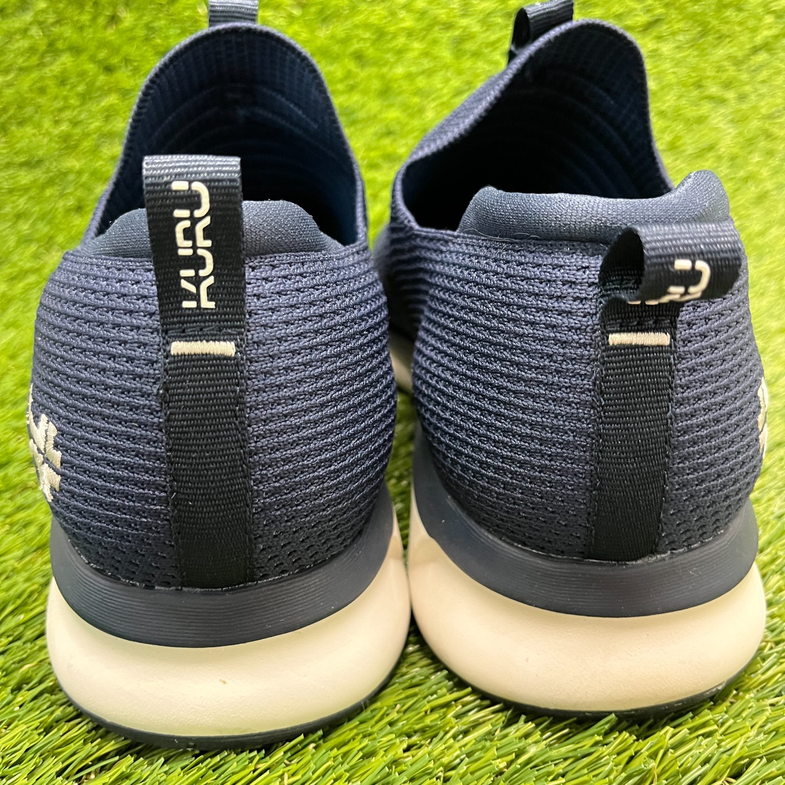 Kuru Atom Slip-On Mens Size 11 Blue White Athletic Running Walking Shoes Sneaker