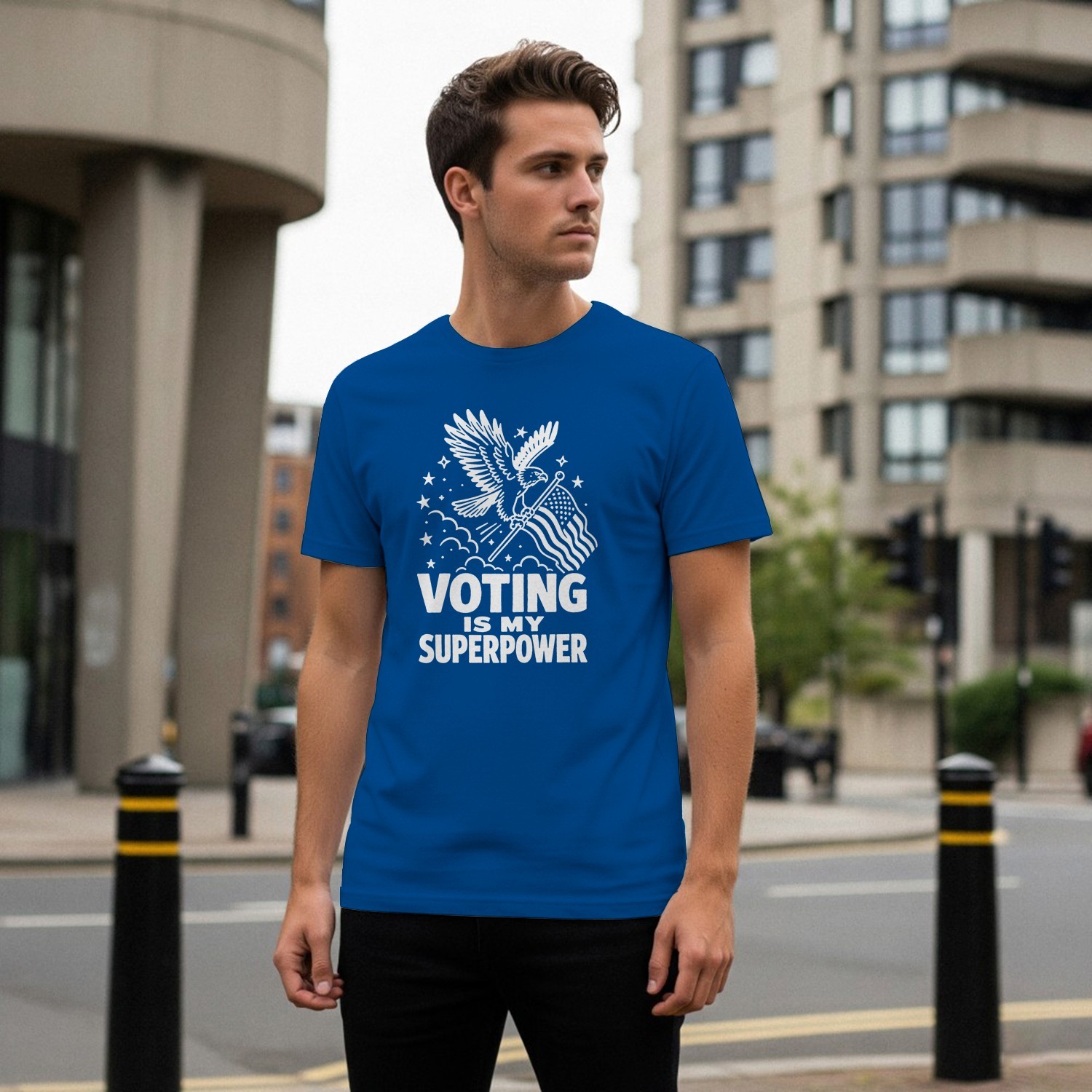 Voting Is My Superpower Eagle Men’s T-shirt