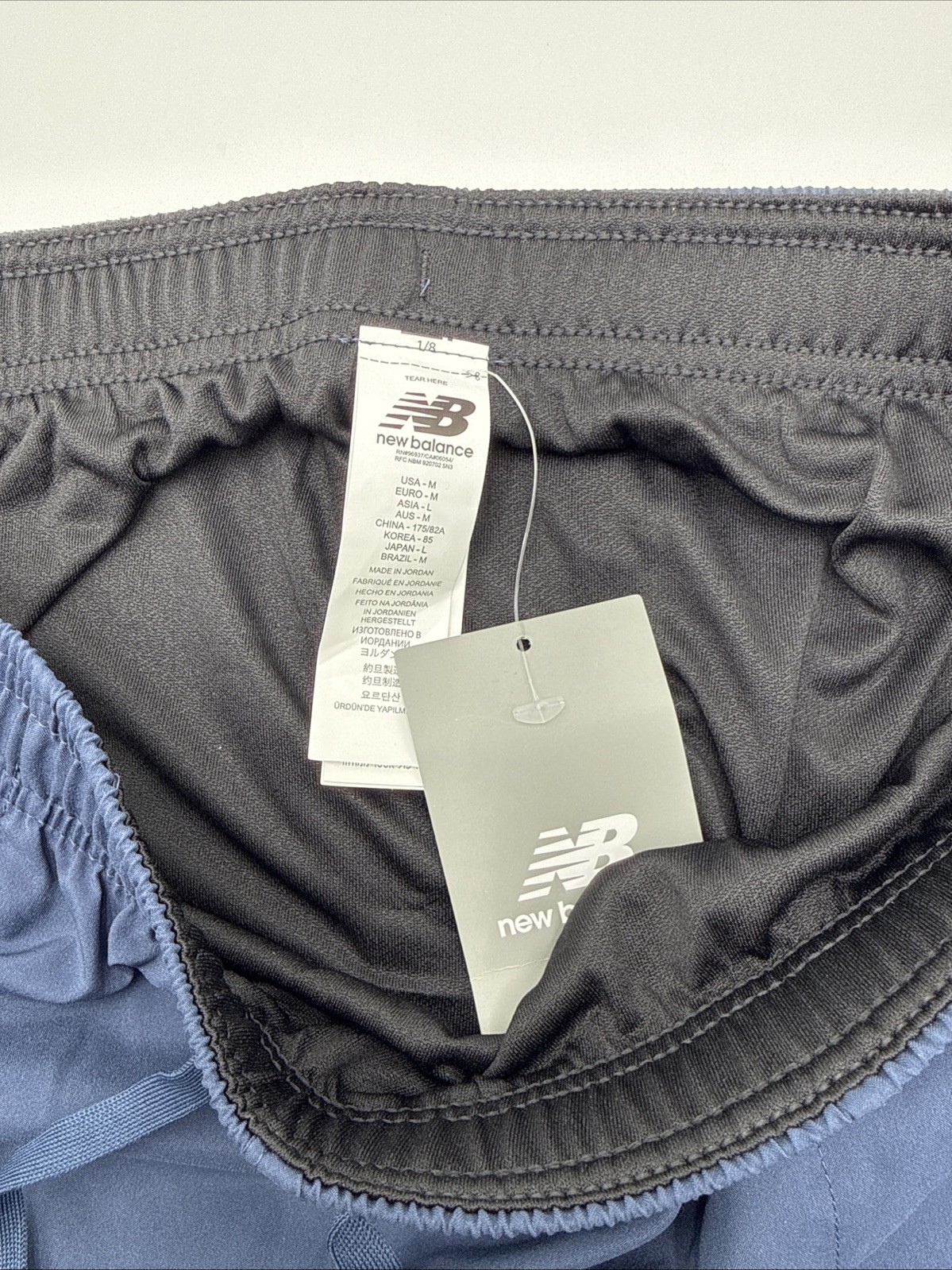 $52 New Balance Men’s Brief Running Shorts 5″ – Navy – Medium – New With Tags