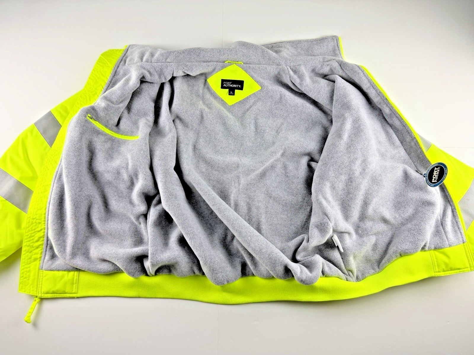 Port Authority SRJ754 Hi Vis Safety Jacket XL Yellow Reflective Insulated Coat